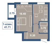 Фото квартиры в ЖК по ул. Водяная