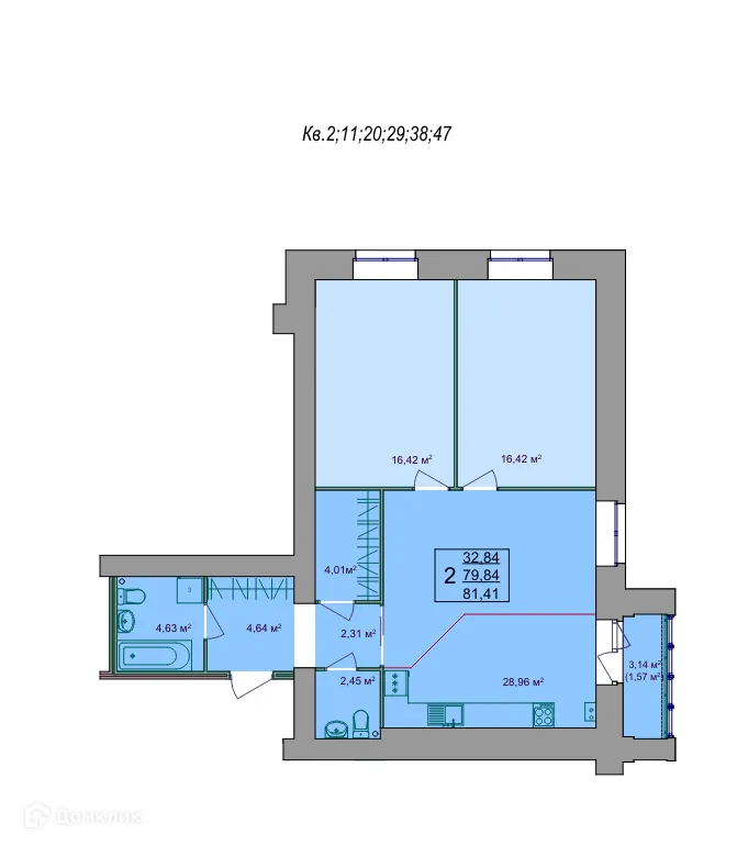 Фото квартиры в ЖК ГАГАРИН