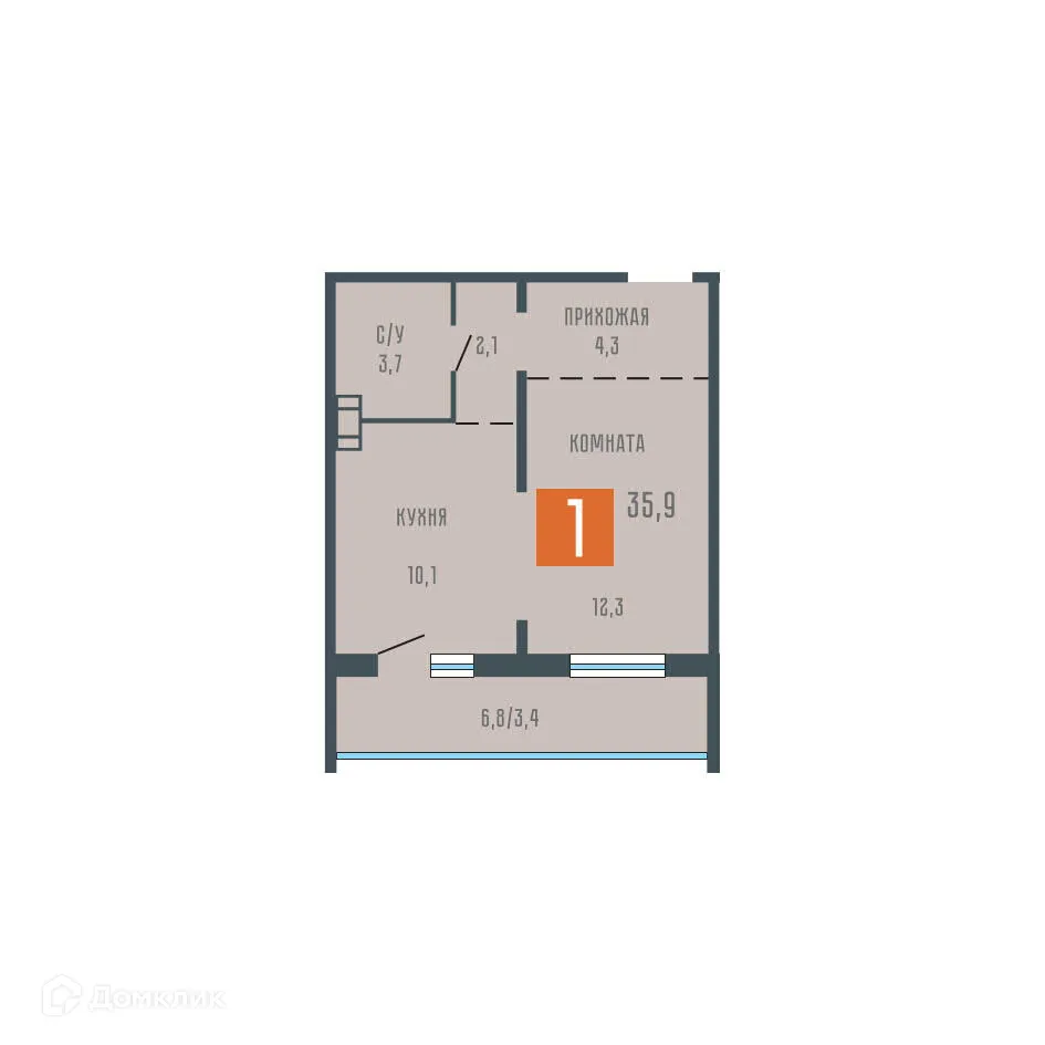 Фото квартиры в ЖК Квартал КЗКТ