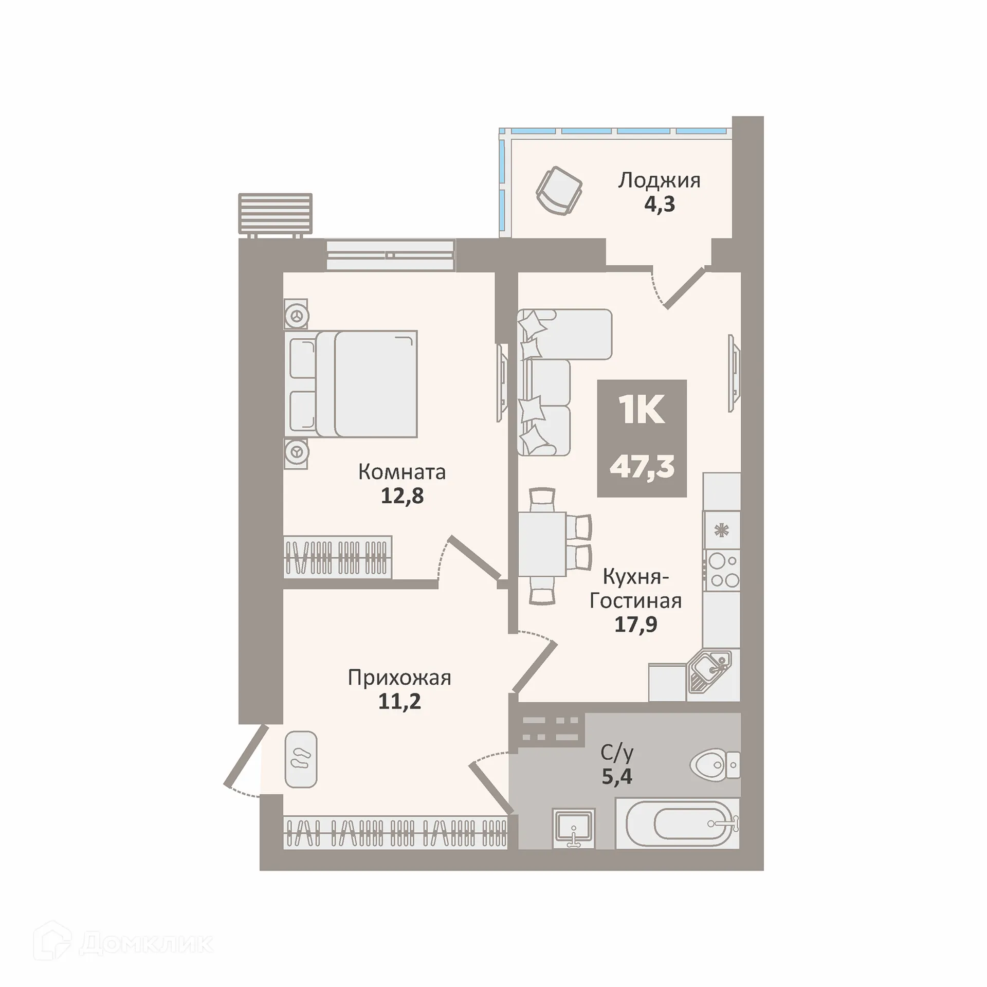 Фото квартиры в ЖК 12