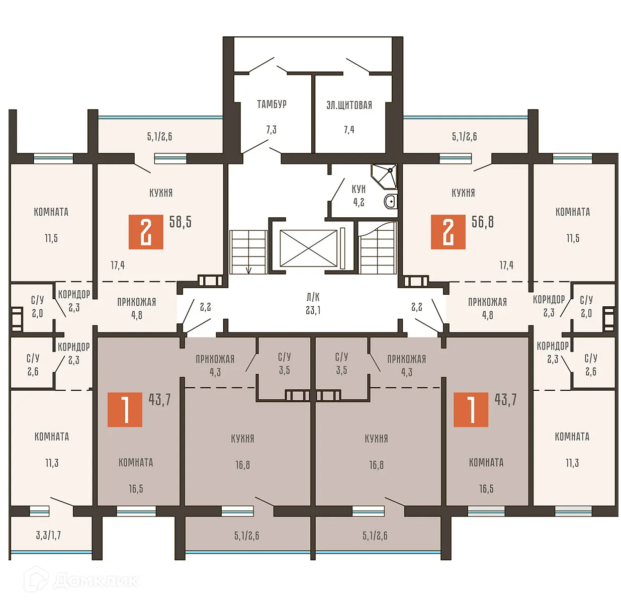 Фото квартиры в ЖК Квартал КЗКТ