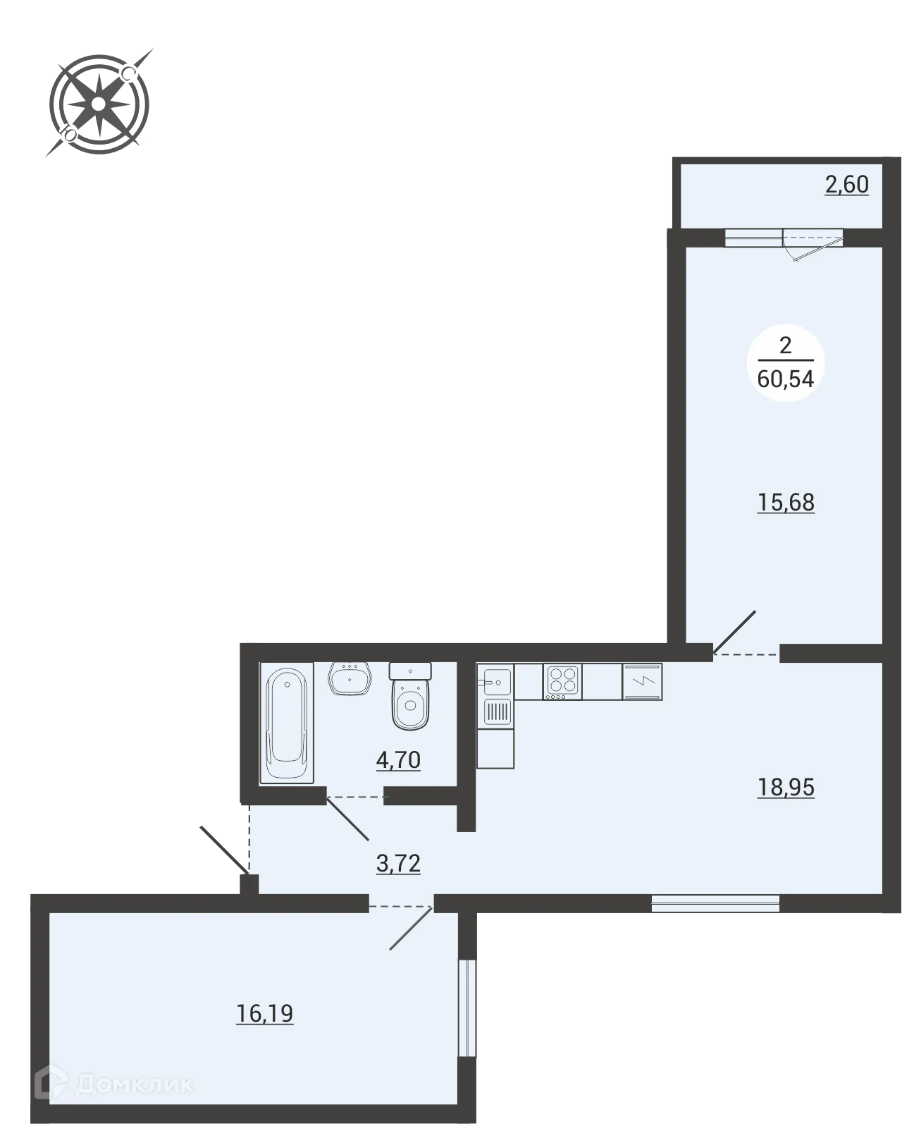 Фото квартиры в ЖК Атмосфера