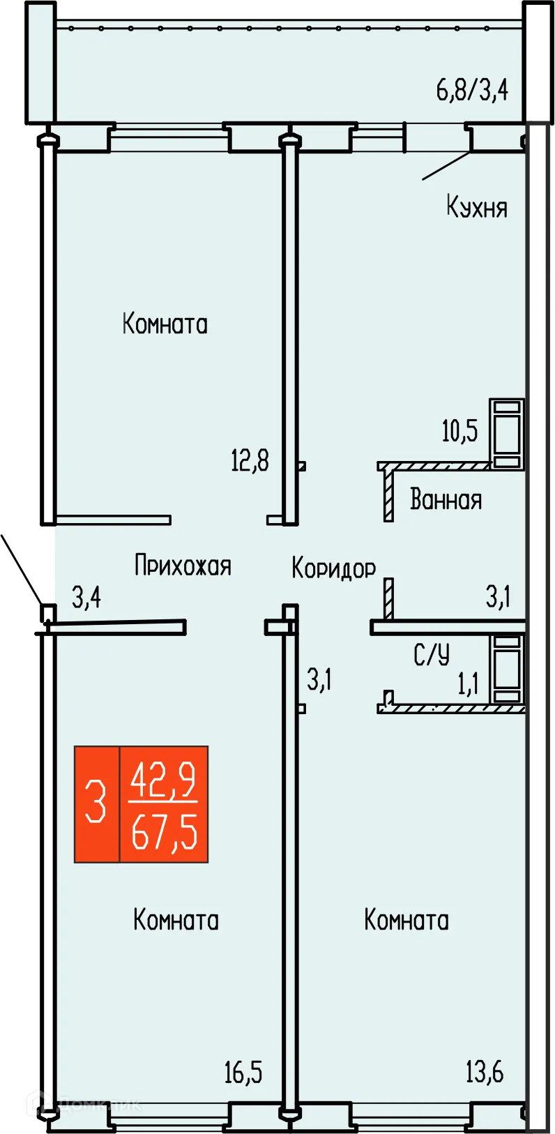 Фото квартиры в ЖК ЧЕМПИОНЫ