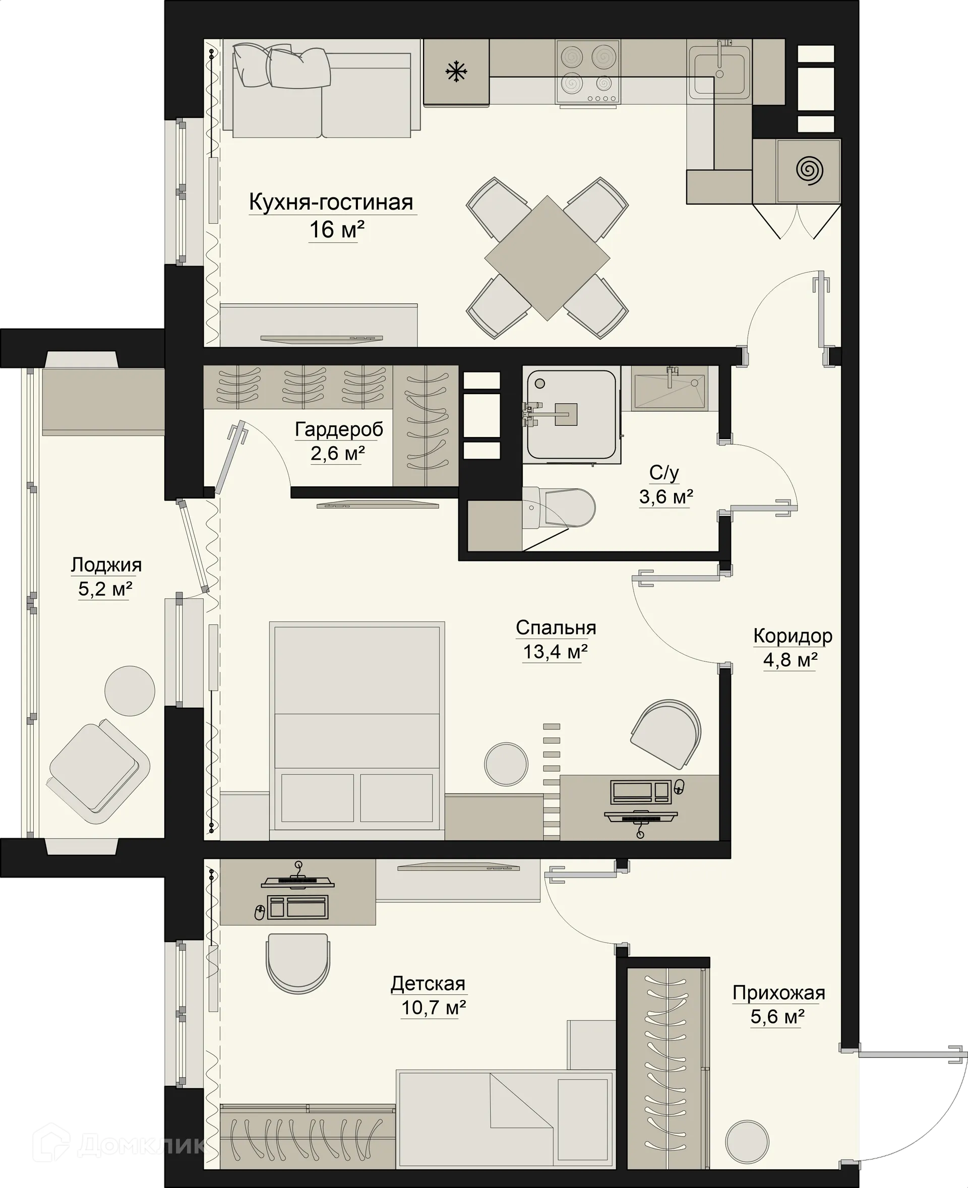 Фото квартиры в ЖК Квартал Ботаники 04