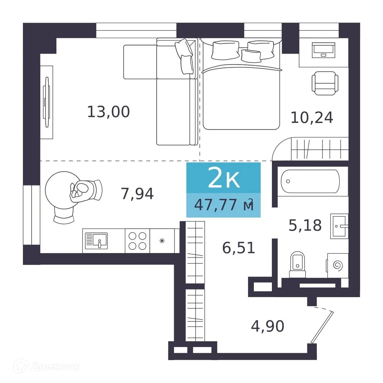 Фото квартиры в ЖК Близкий Vitamin -квартал (Близкий Витамин-квартал)