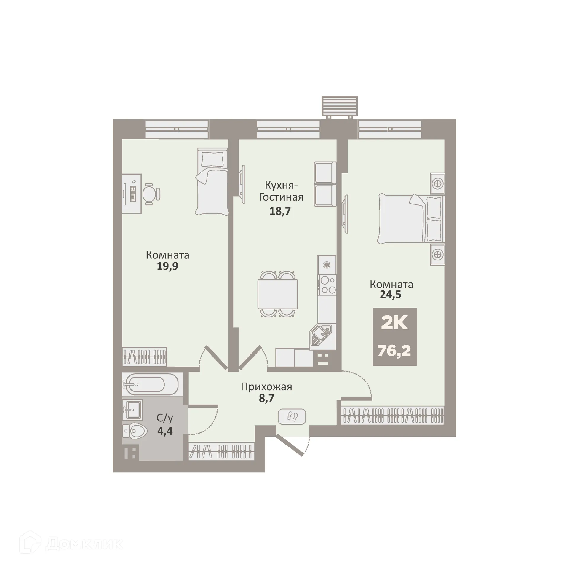 Фото квартиры в ЖК 12