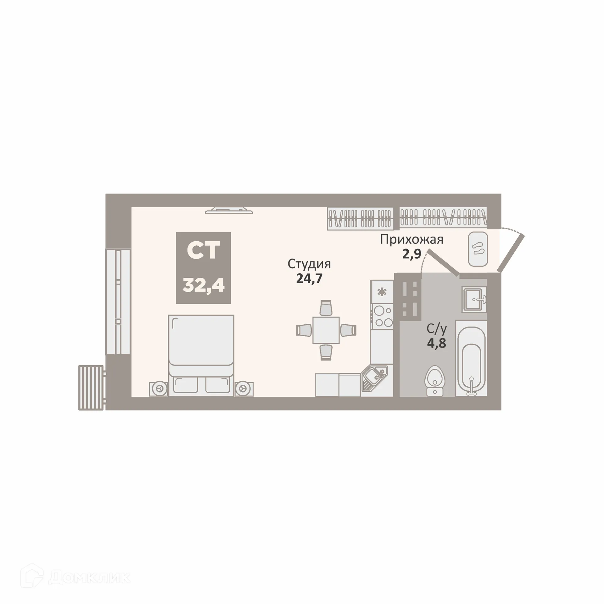 Фото квартиры в ЖК 12