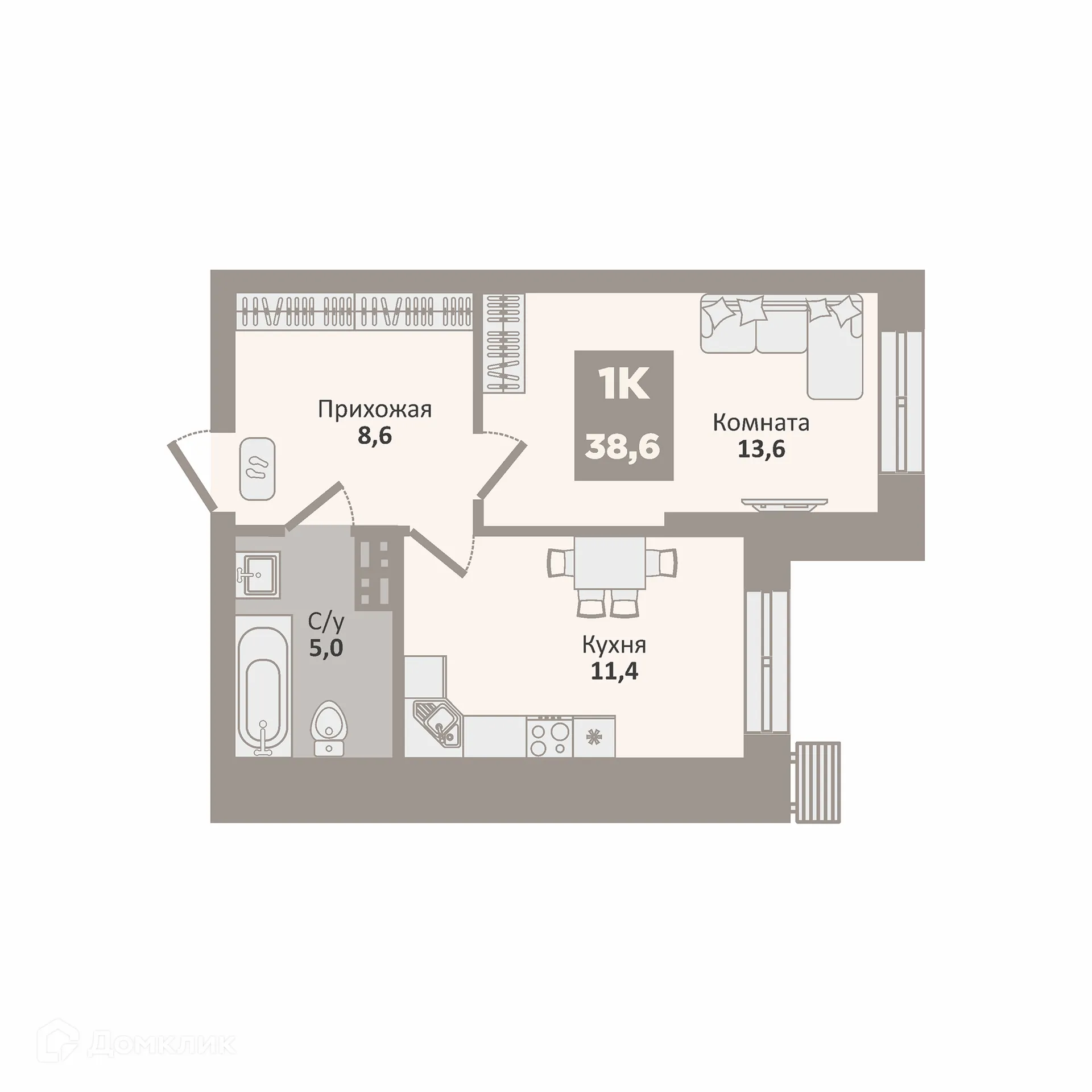 Фото квартиры в ЖК 12