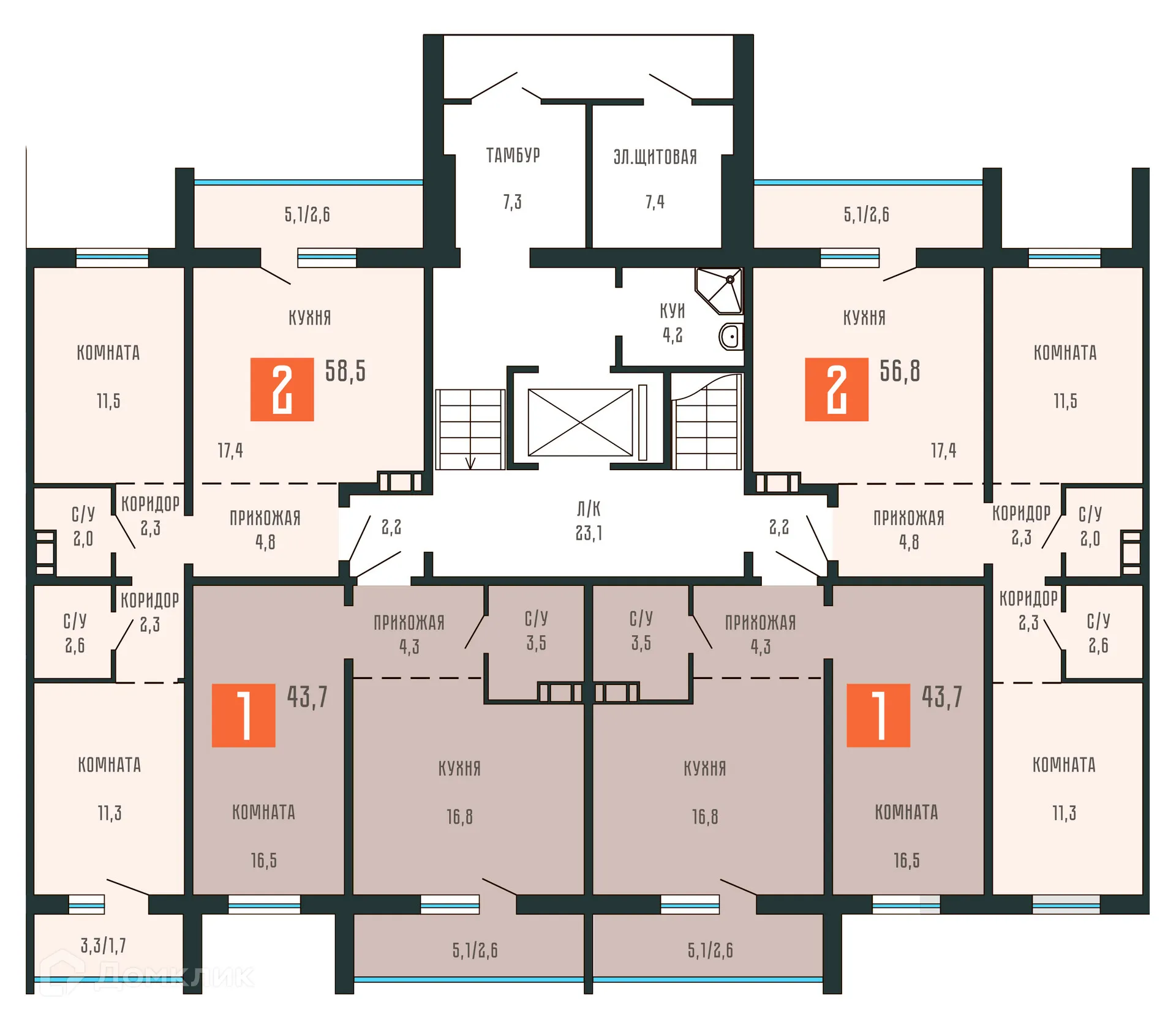 Фото квартиры в ЖК Квартал КЗКТ