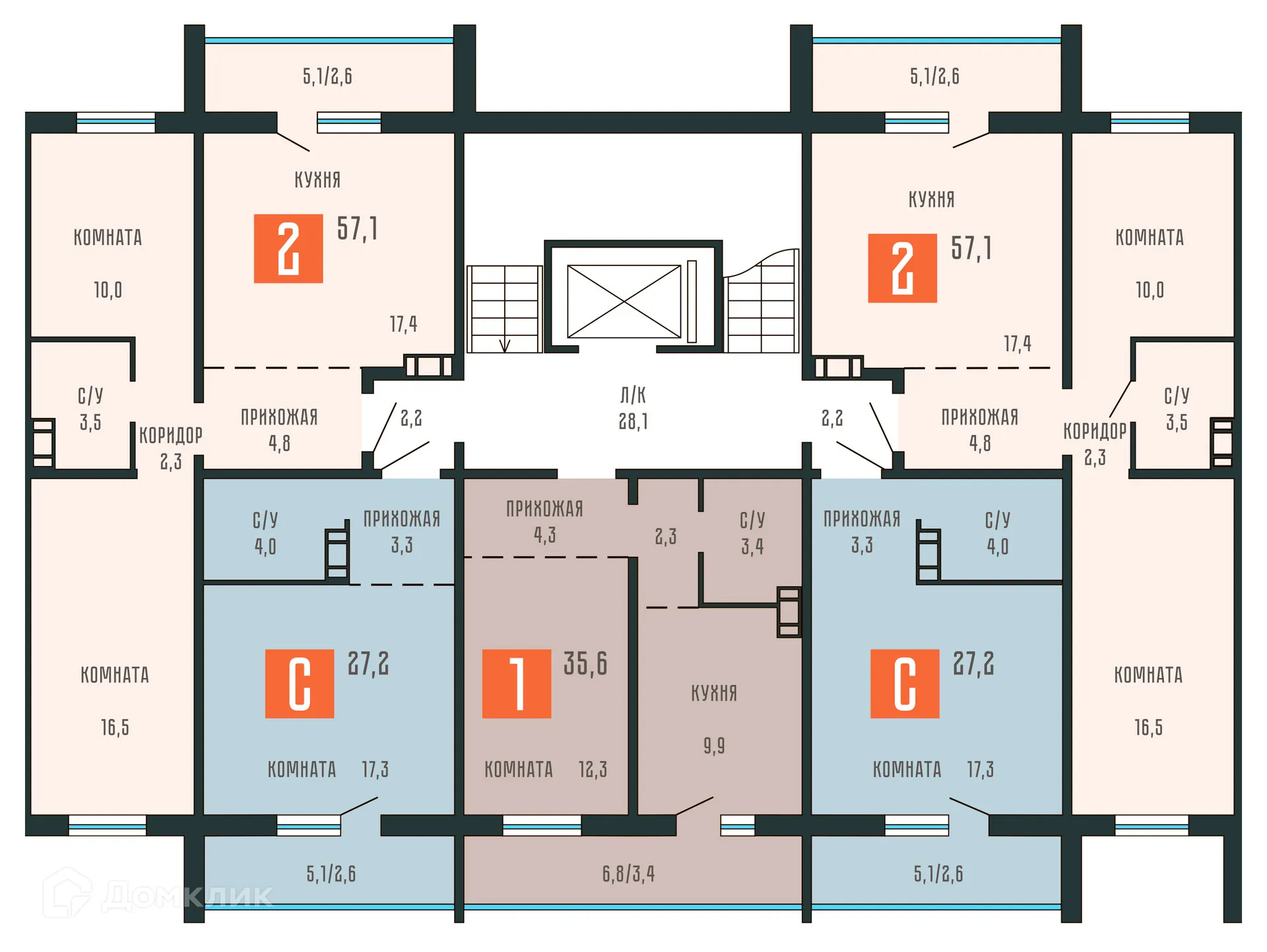 Фото квартиры в ЖК Квартал КЗКТ
