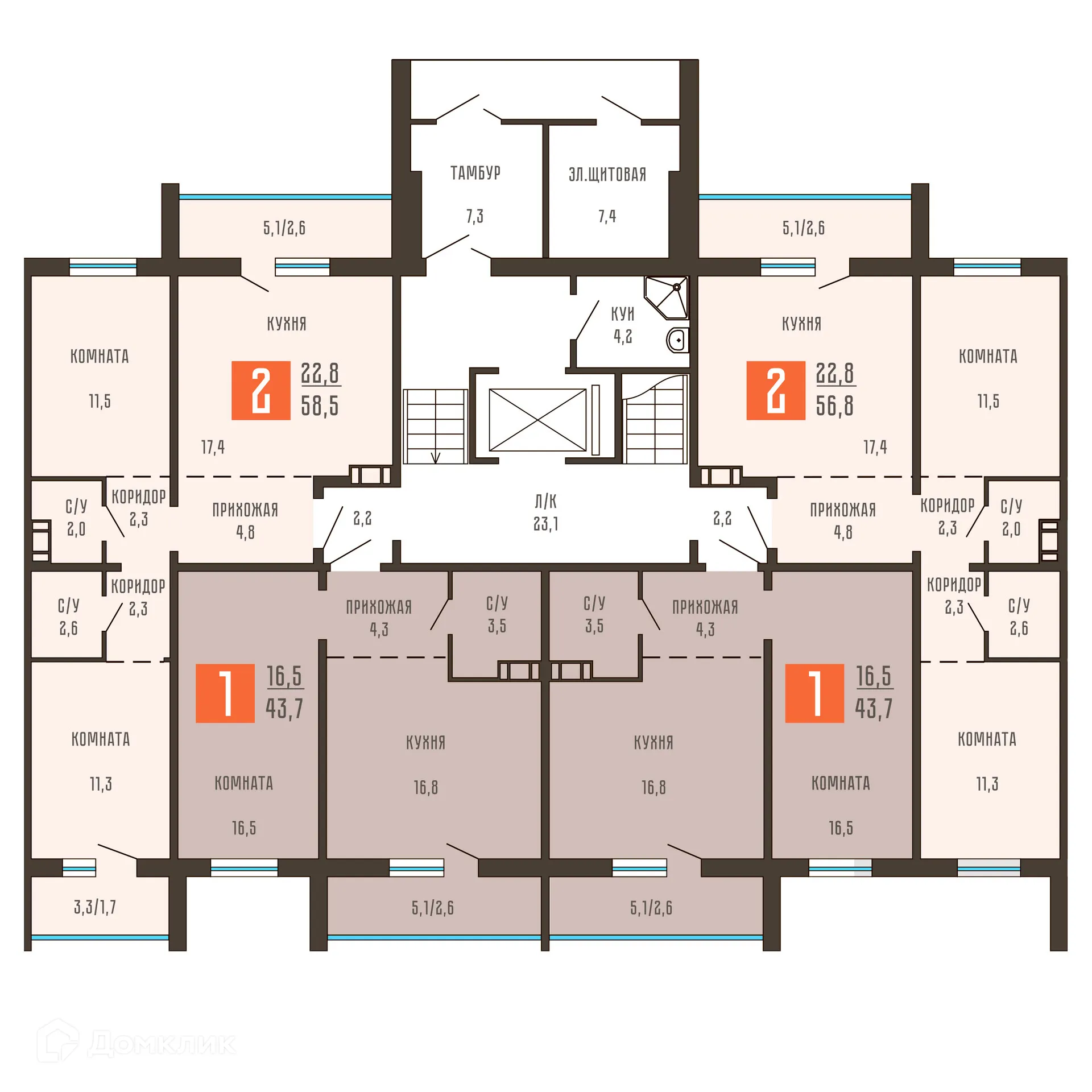 Фото квартиры в ЖК Квартал КЗКТ