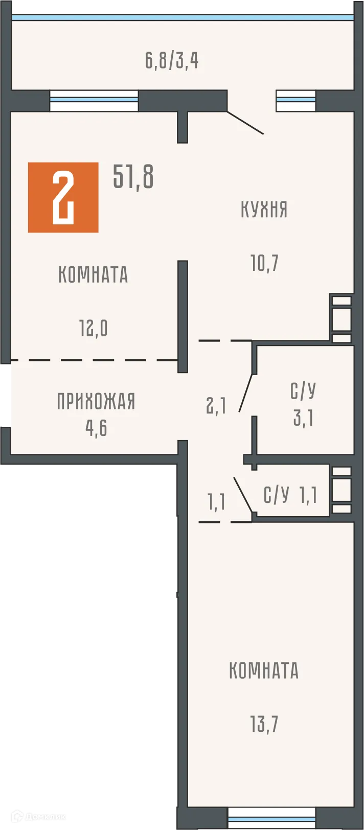 Фото квартиры в ЖК Квартал КЗКТ