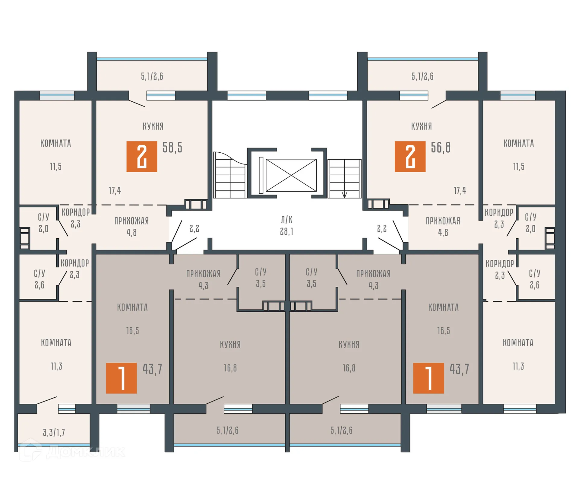 Фото квартиры в ЖК Квартал КЗКТ