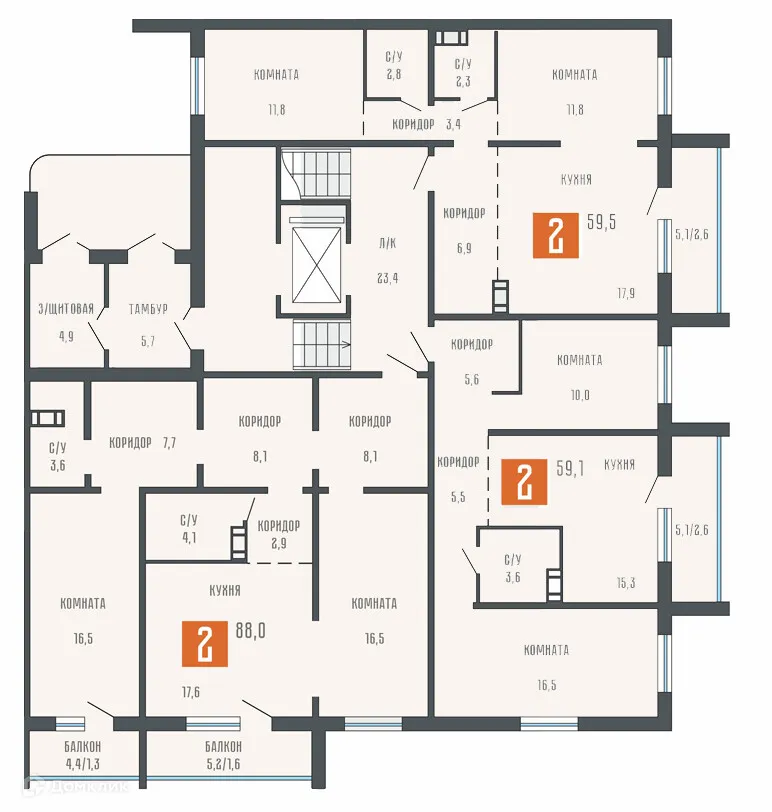 Фото квартиры в ЖК Квартал КЗКТ