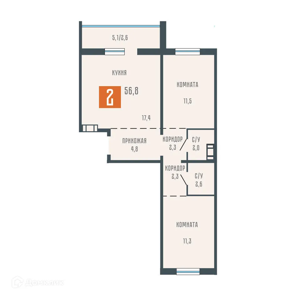 Фото квартиры в ЖК Квартал КЗКТ