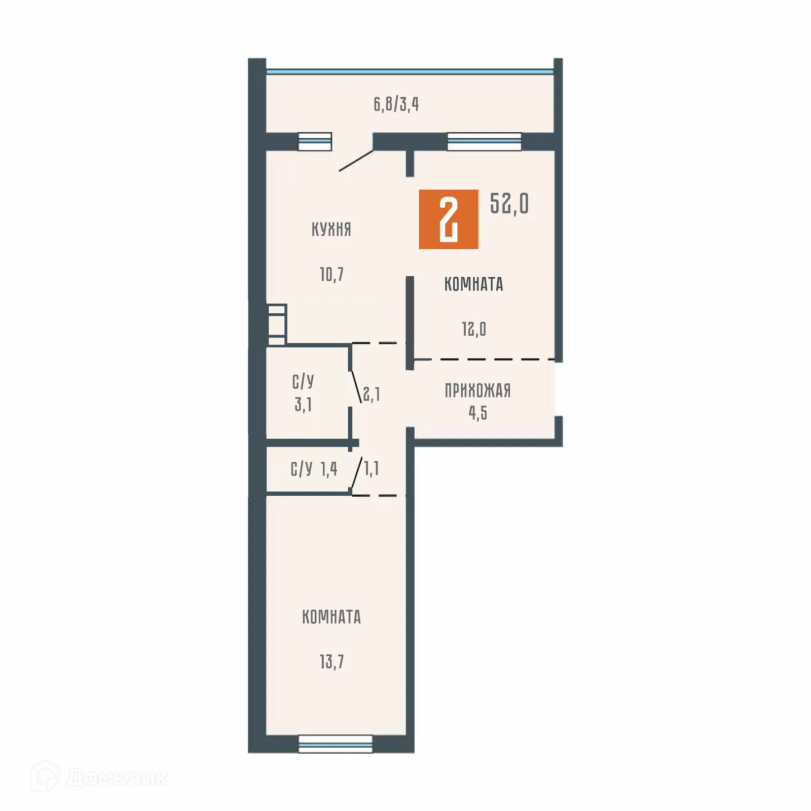 Фото квартиры в ЖК Квартал КЗКТ