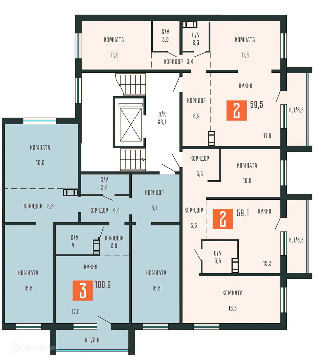 Фото квартиры в ЖК Квартал КЗКТ