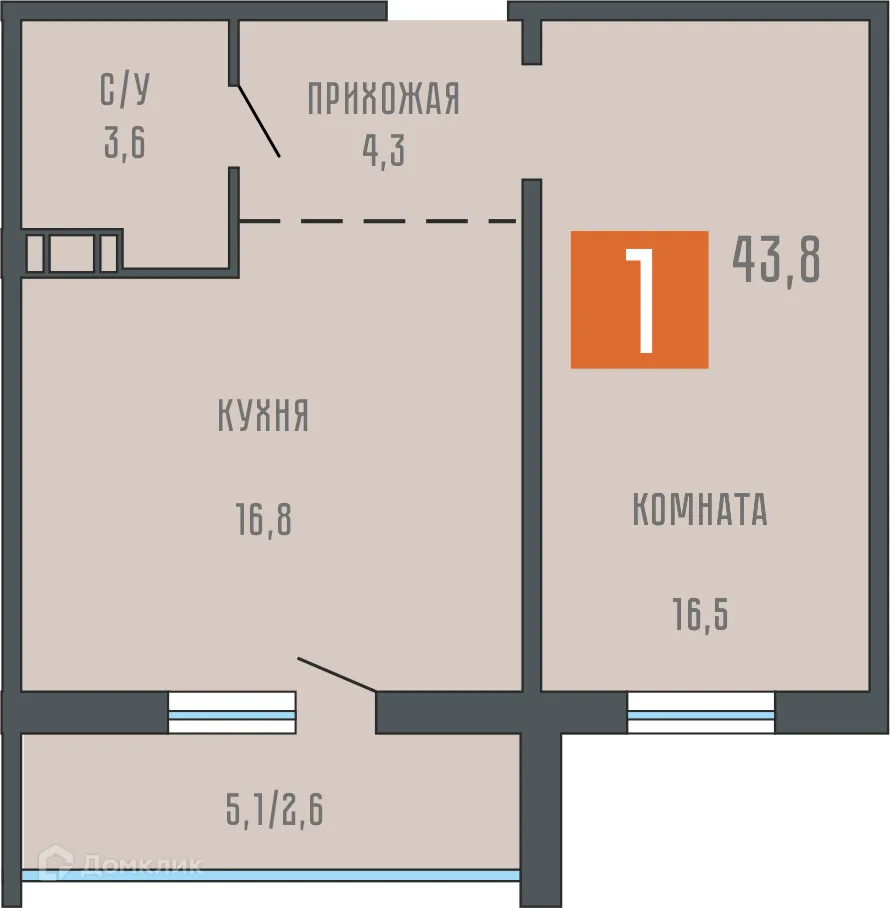 Фото квартиры в ЖК Квартал КЗКТ