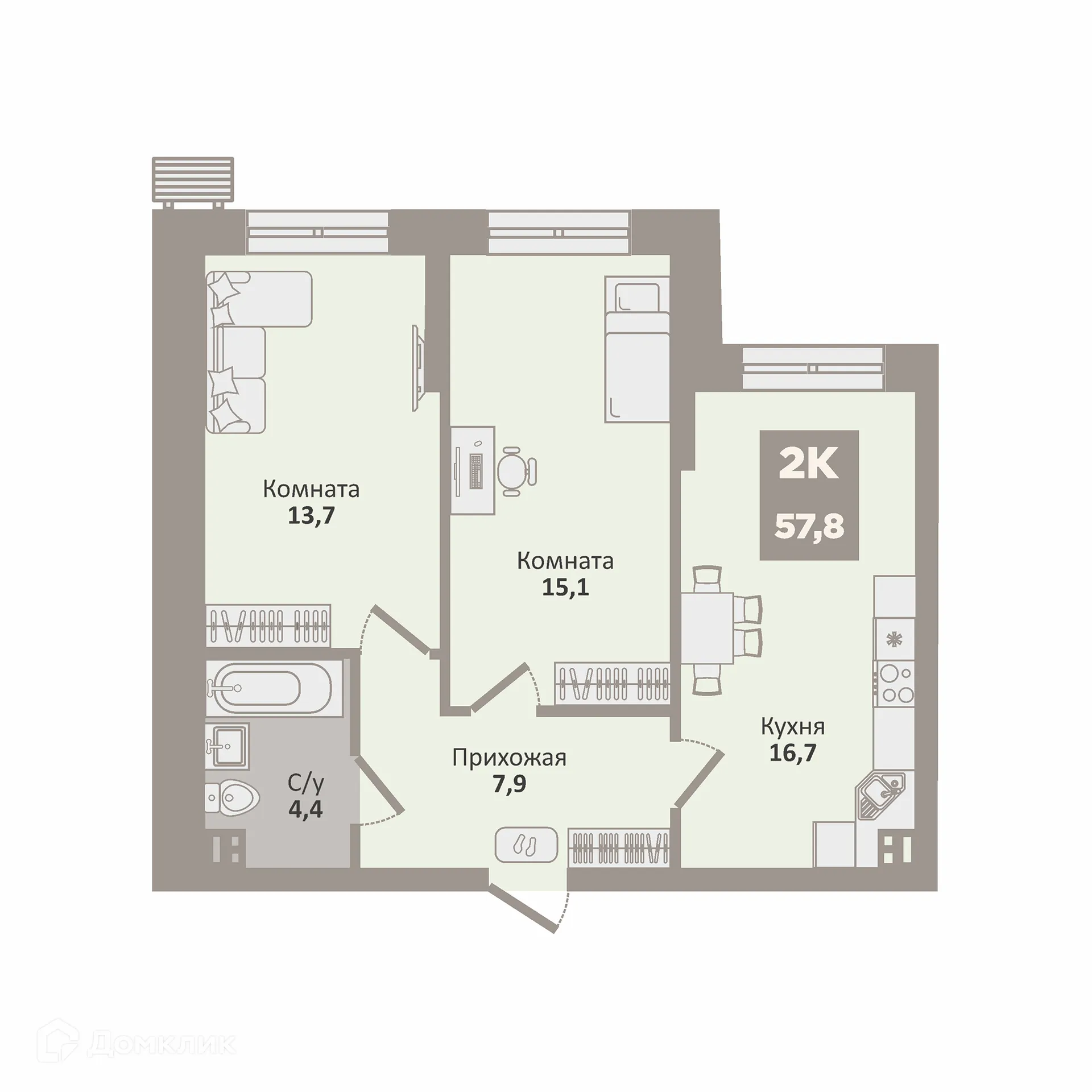 Фото квартиры в ЖК 12