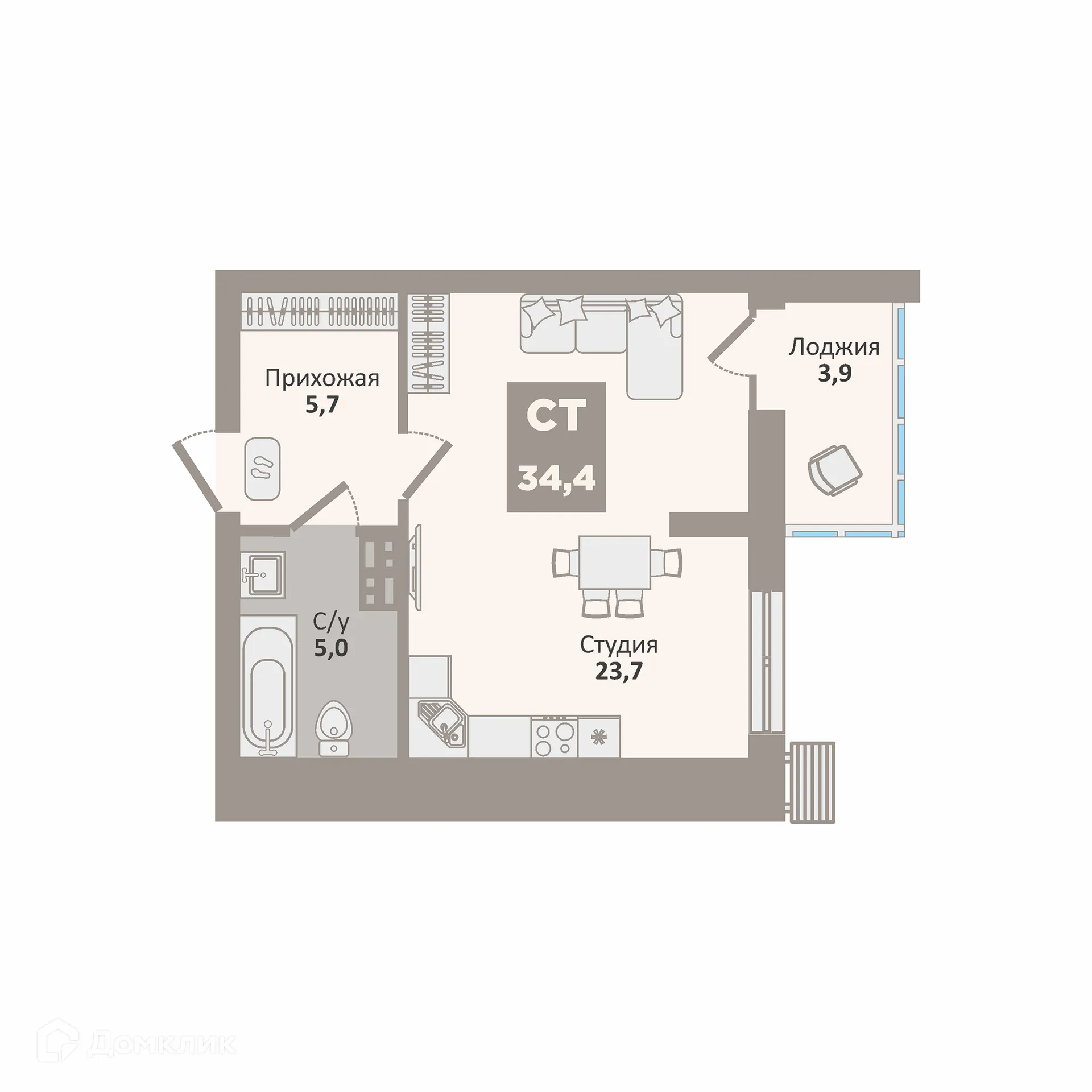 Фото квартиры в ЖК 12