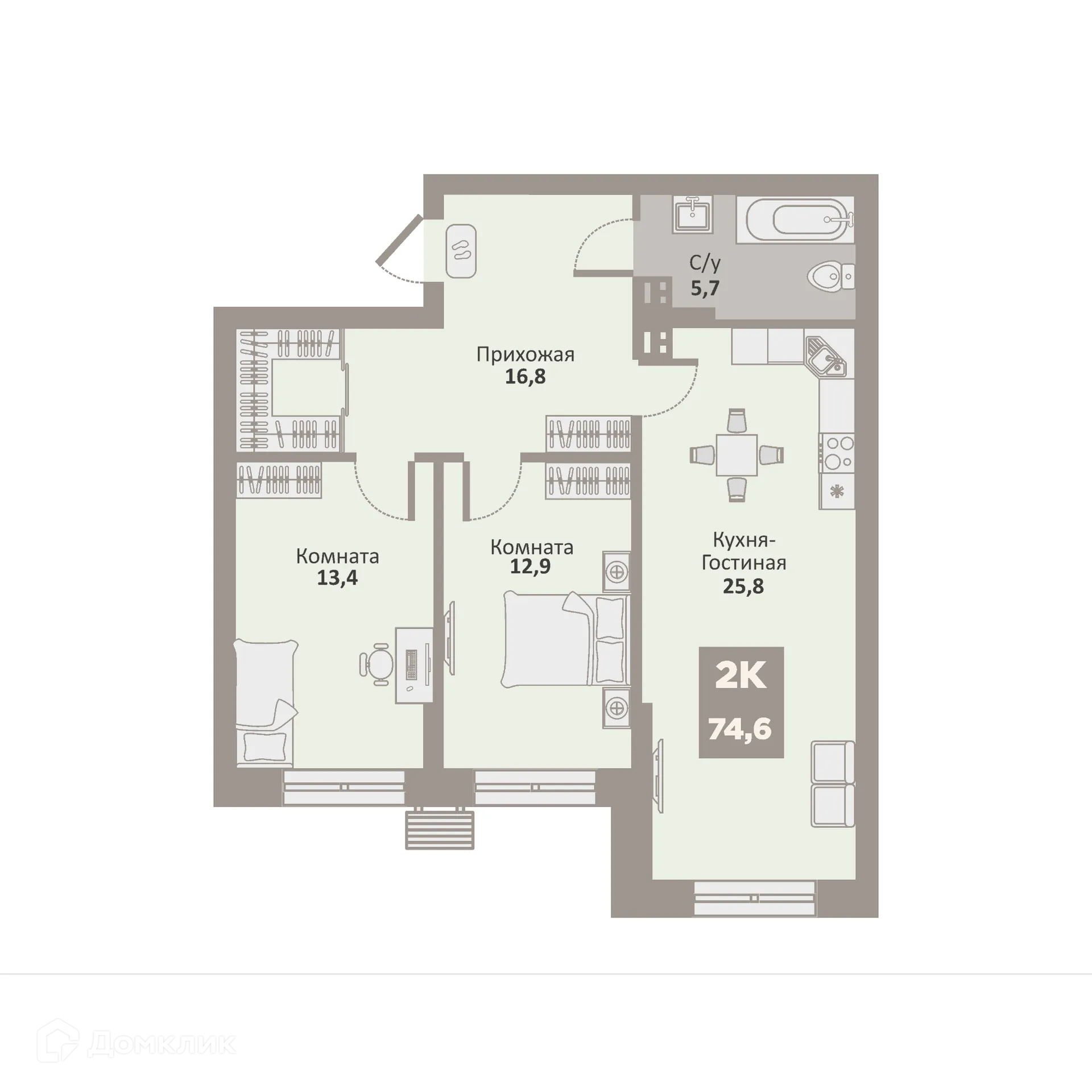 Фото квартиры в ЖК 12