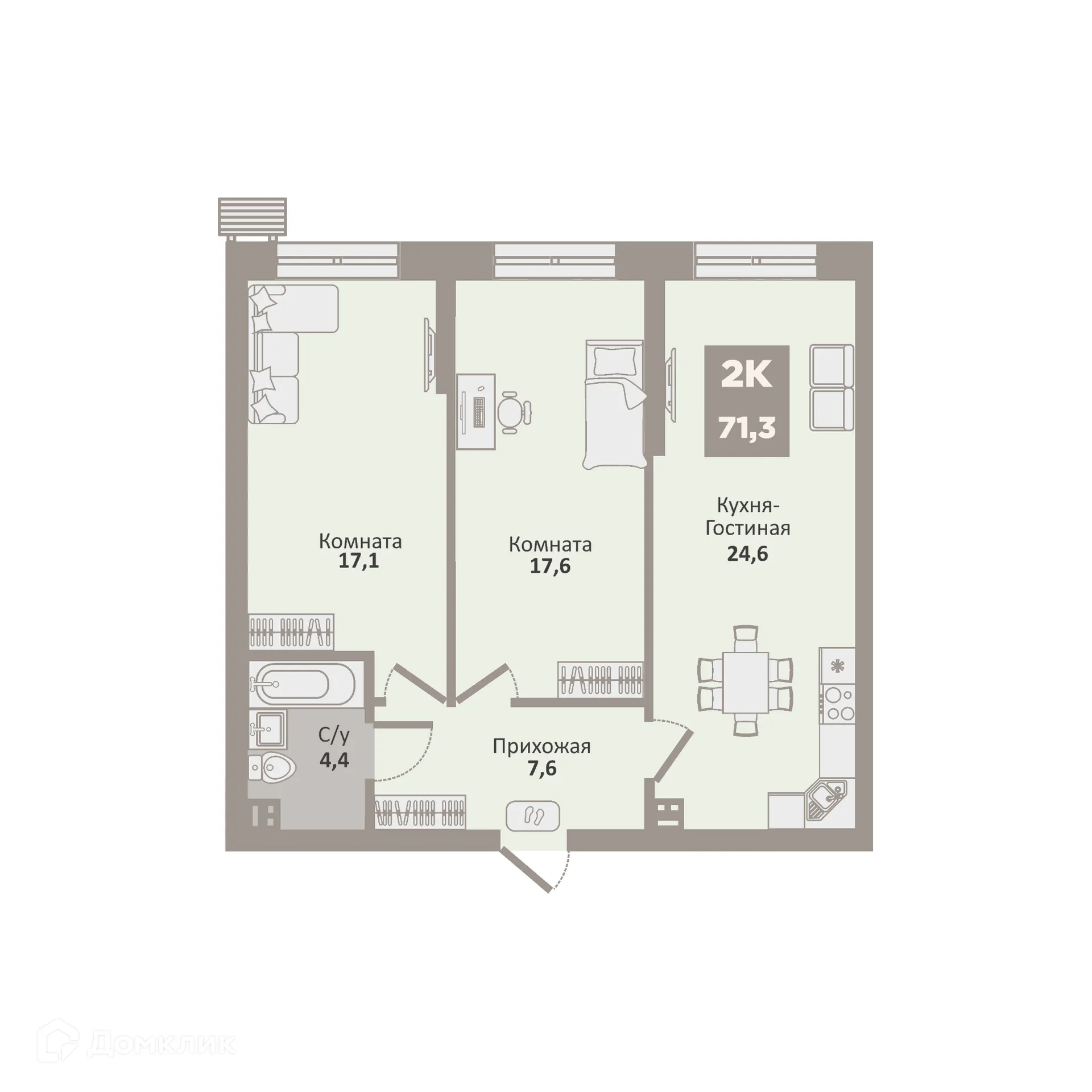 Фото квартиры в ЖК 12