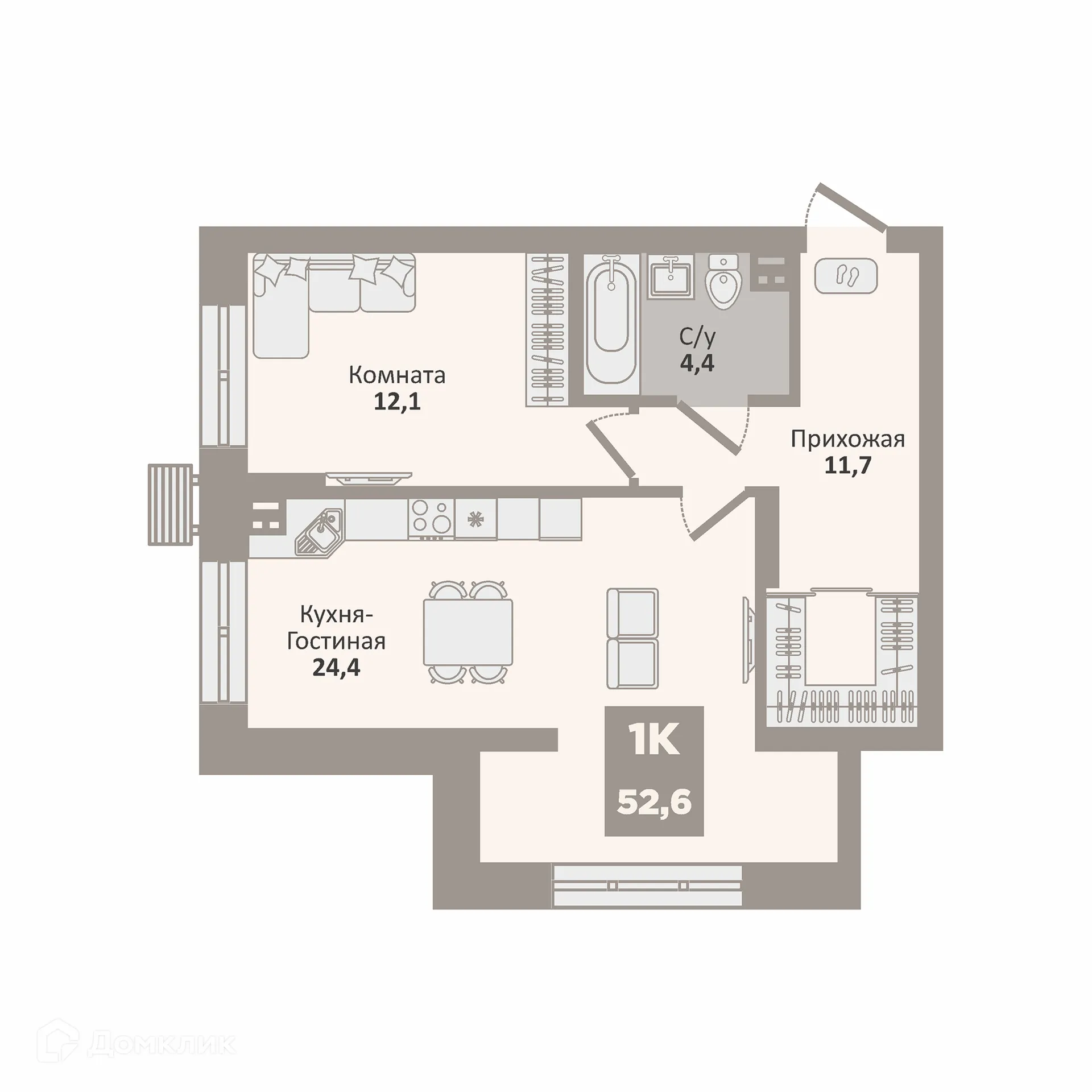 Фото квартиры в ЖК 12