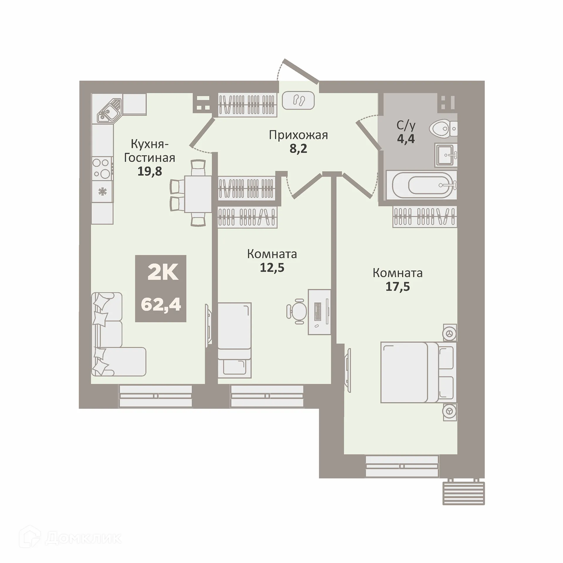 Фото квартиры в ЖК 12