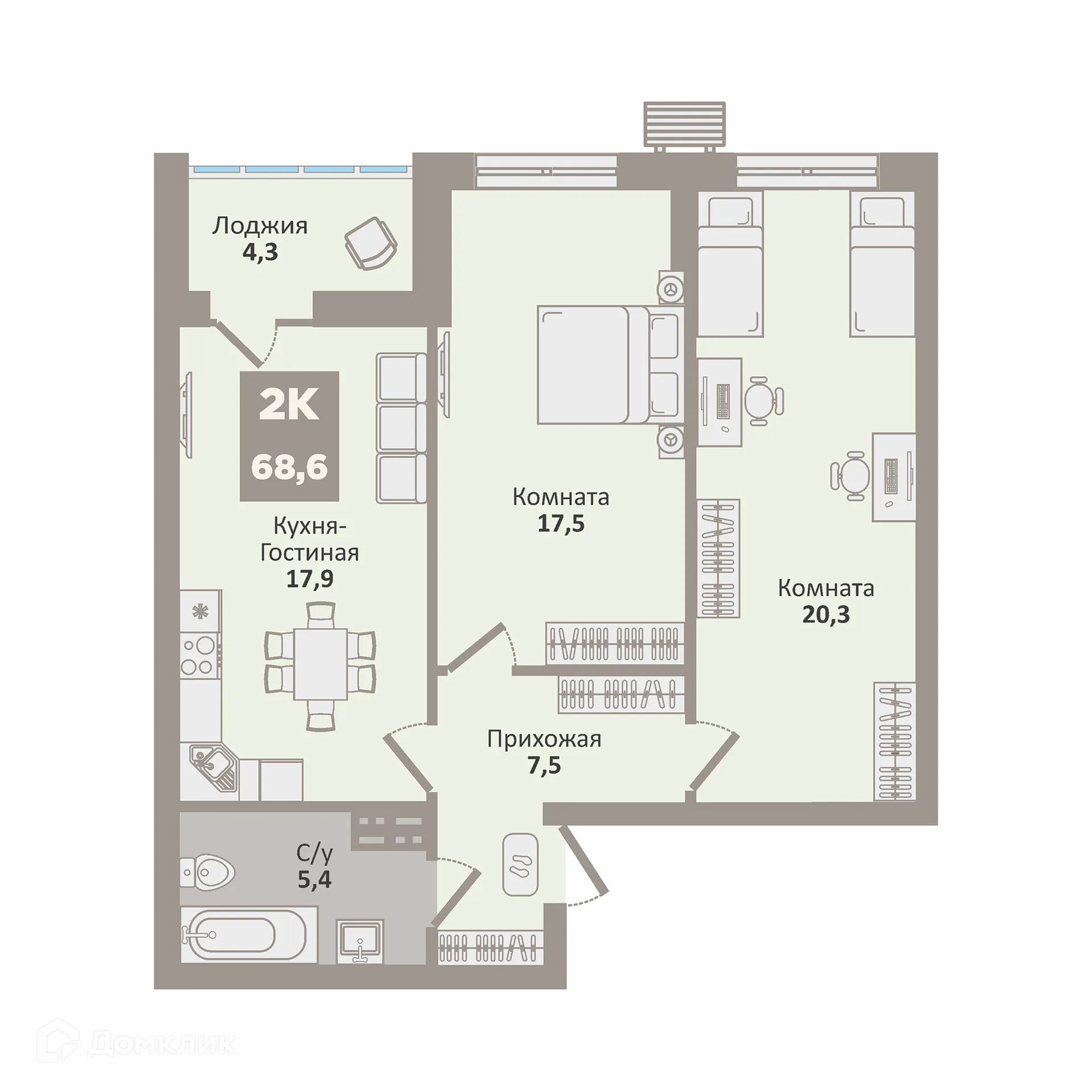 Фото квартиры в ЖК 12