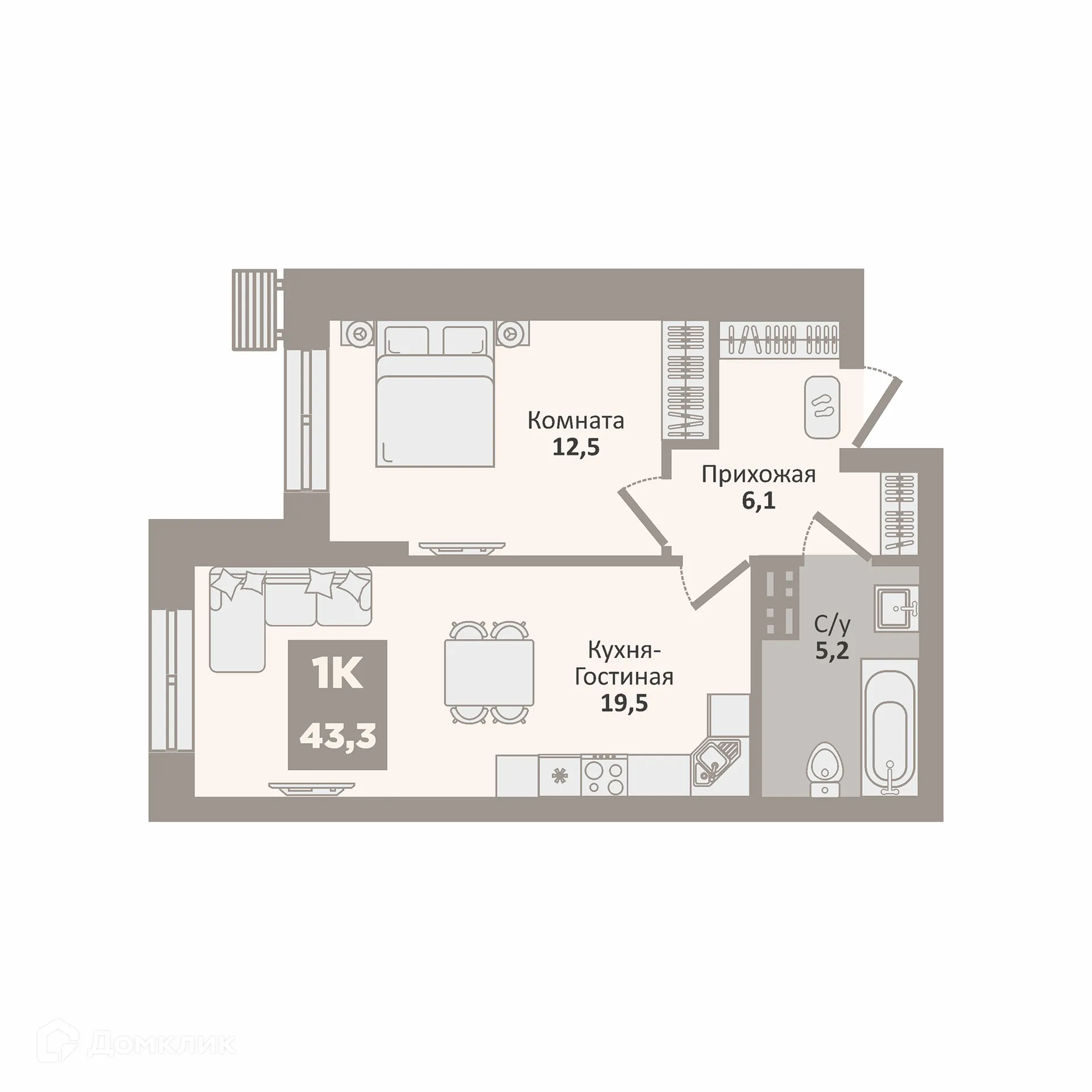 Фото квартиры в ЖК 12