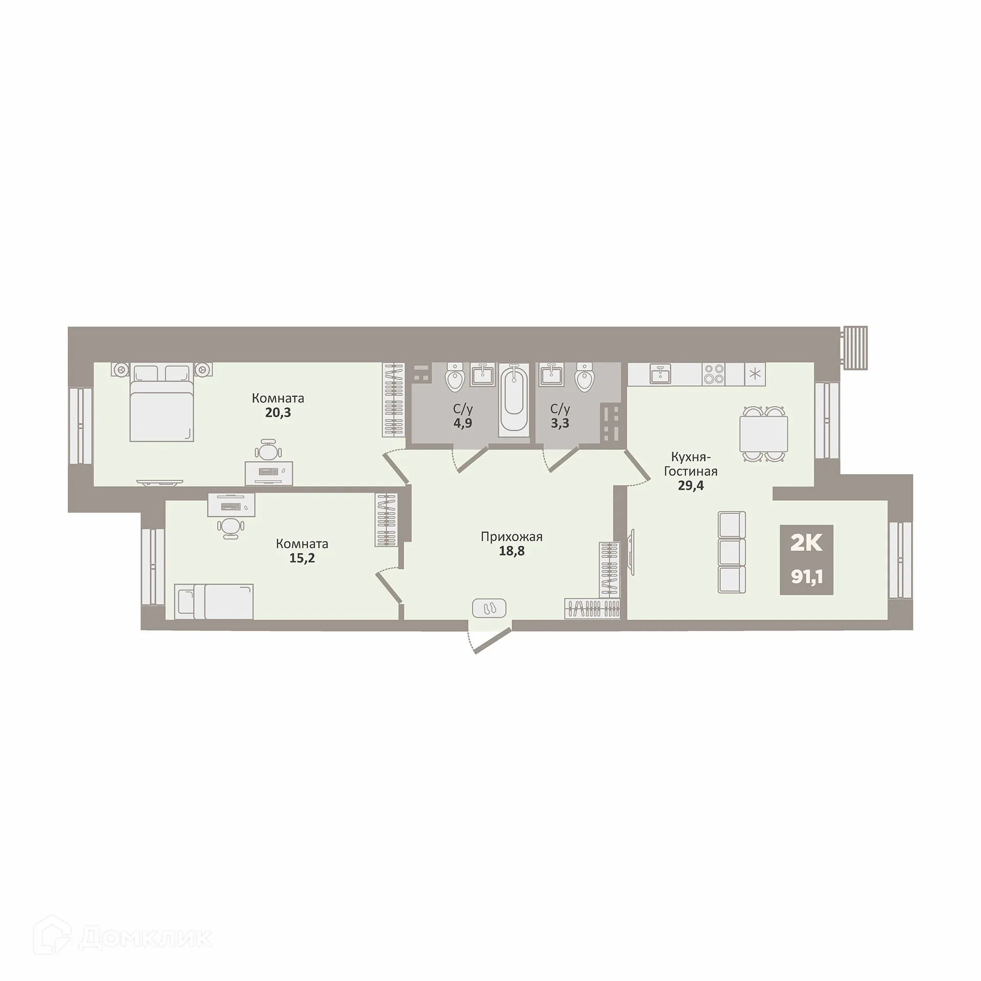 Фото квартиры в ЖК 12