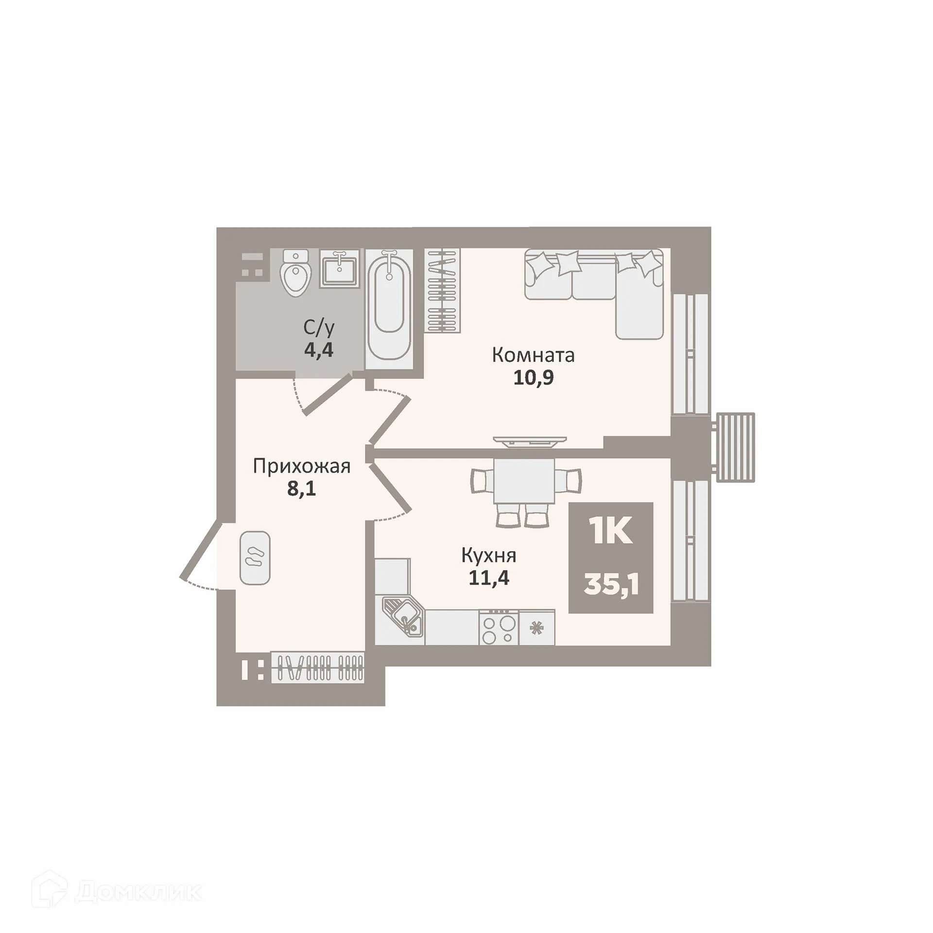 Фото квартиры в ЖК 12