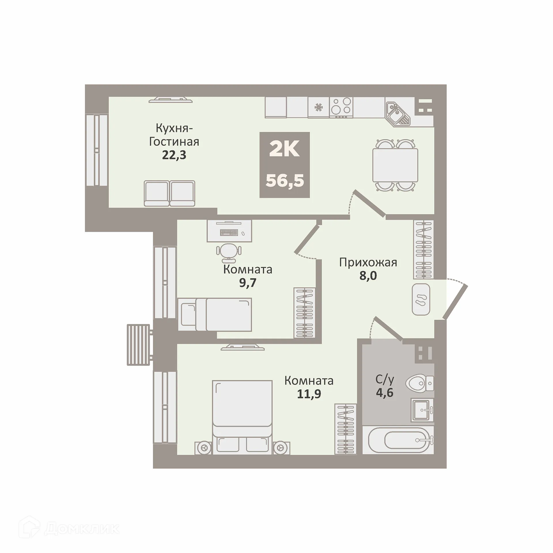 Фото квартиры в ЖК 12