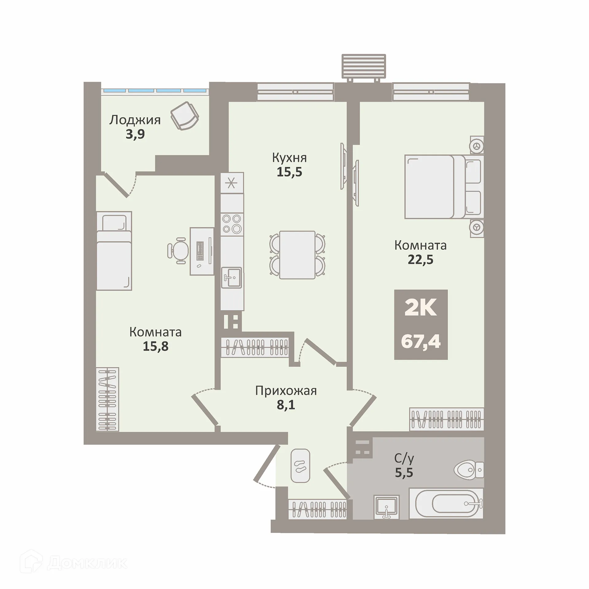 Фото квартиры в ЖК 12