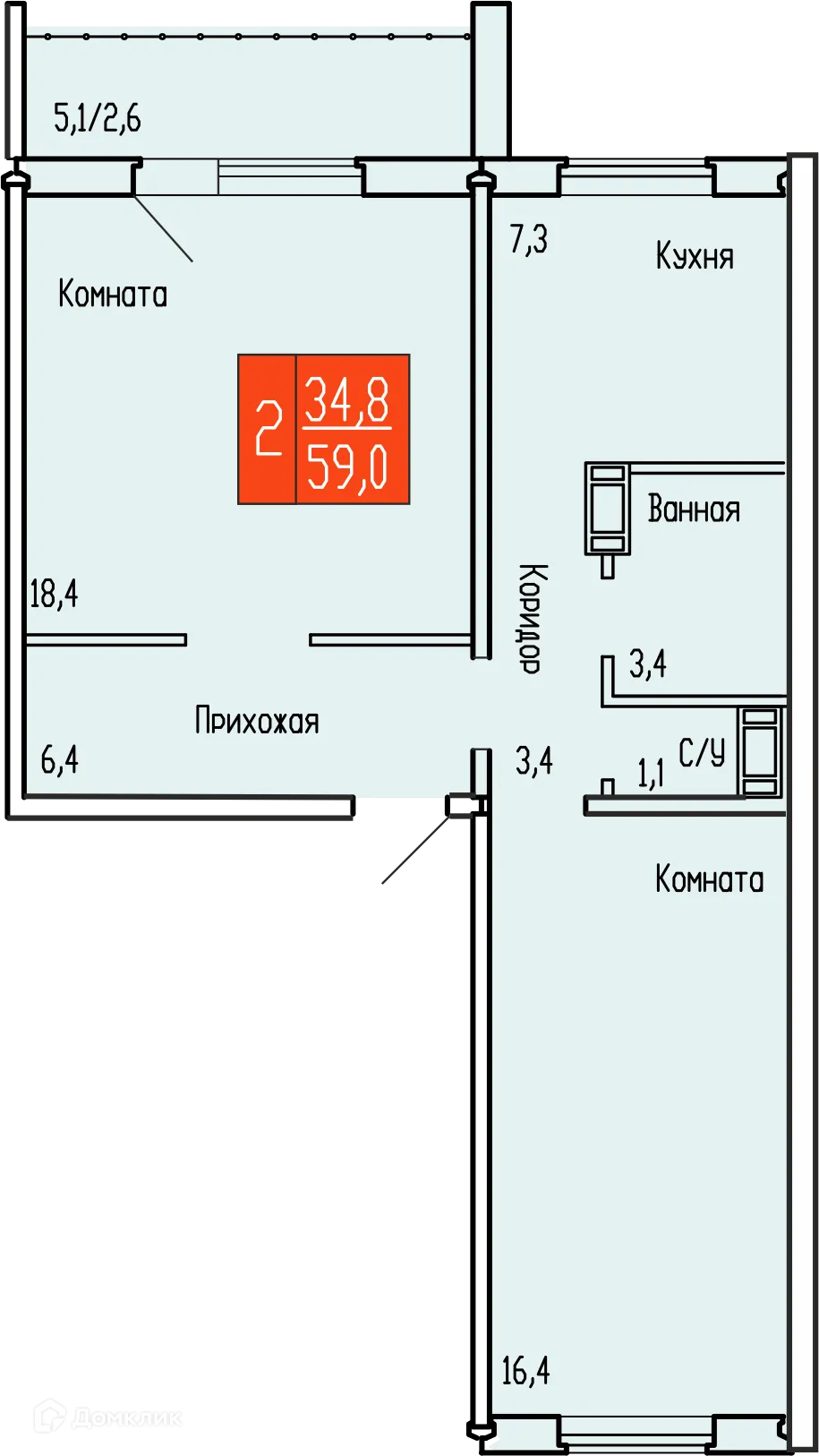 Фото квартиры в ЖК ЧЕМПИОНЫ