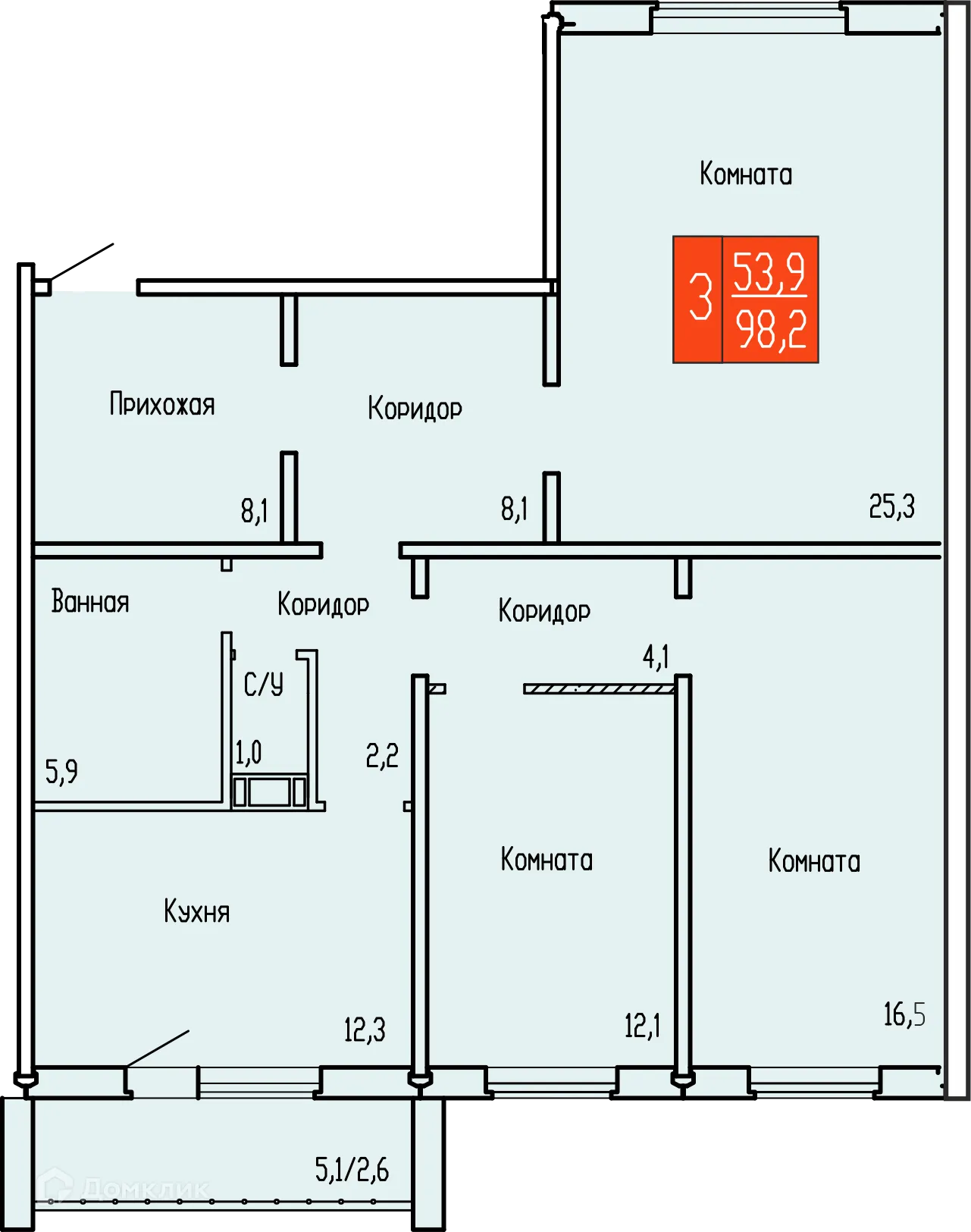 Фото квартиры в ЖК ЧЕМПИОНЫ