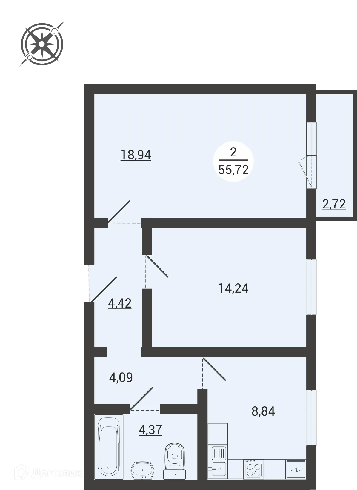 Фото квартиры в ЖК Атмосфера