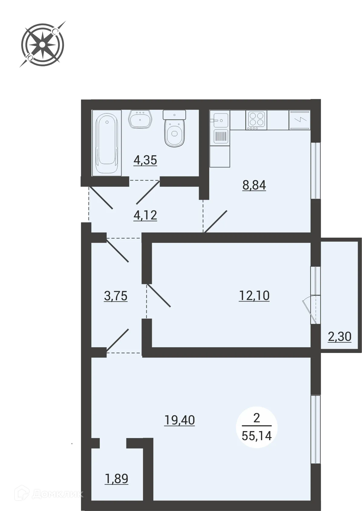 Фото квартиры в ЖК Атмосфера