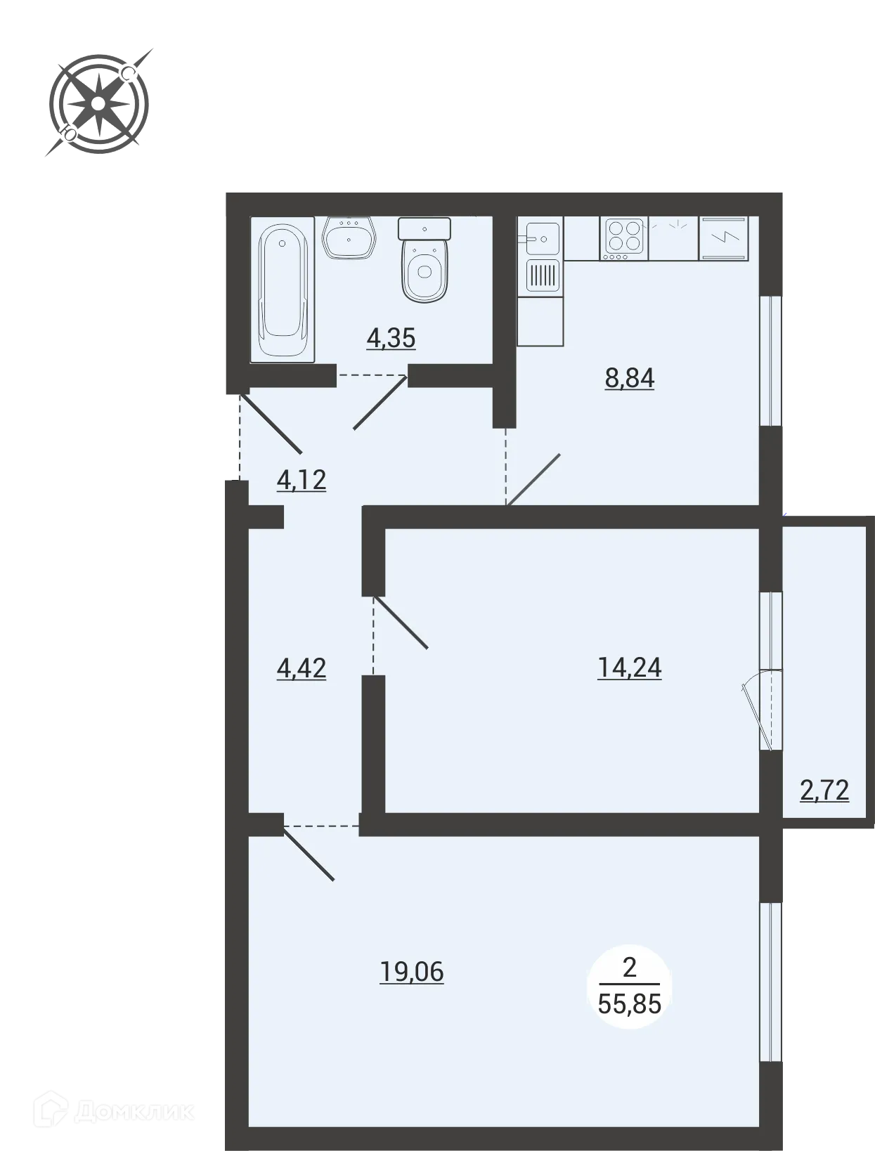 Фото квартиры в ЖК Атмосфера