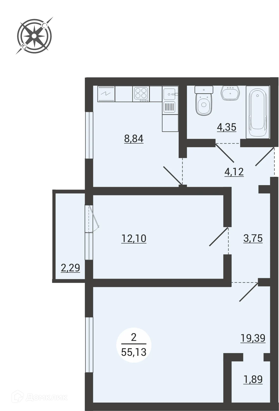 Фото квартиры в ЖК Атмосфера