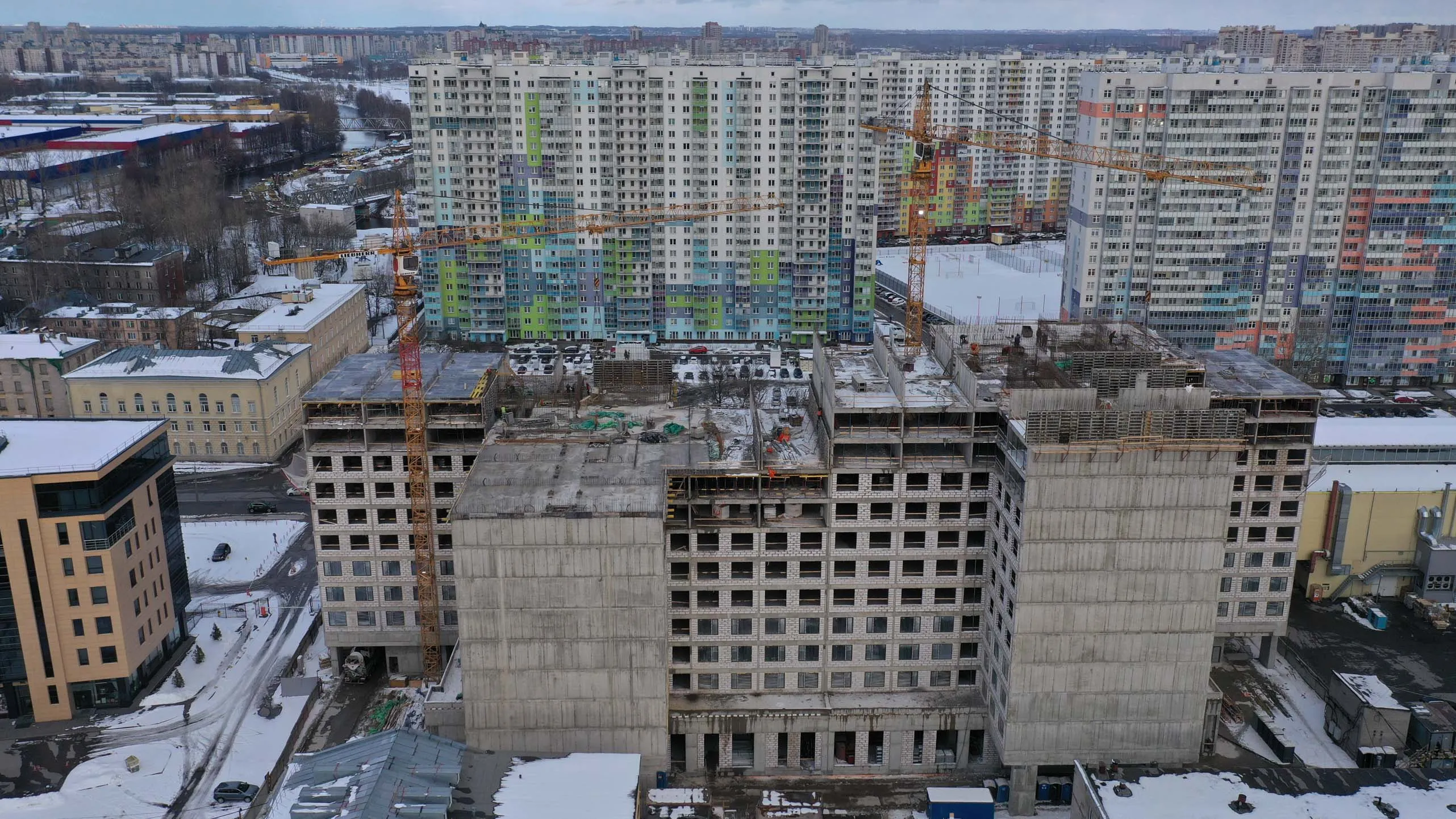 ЖК "LADOZHSKY AVENIR" ход строительства