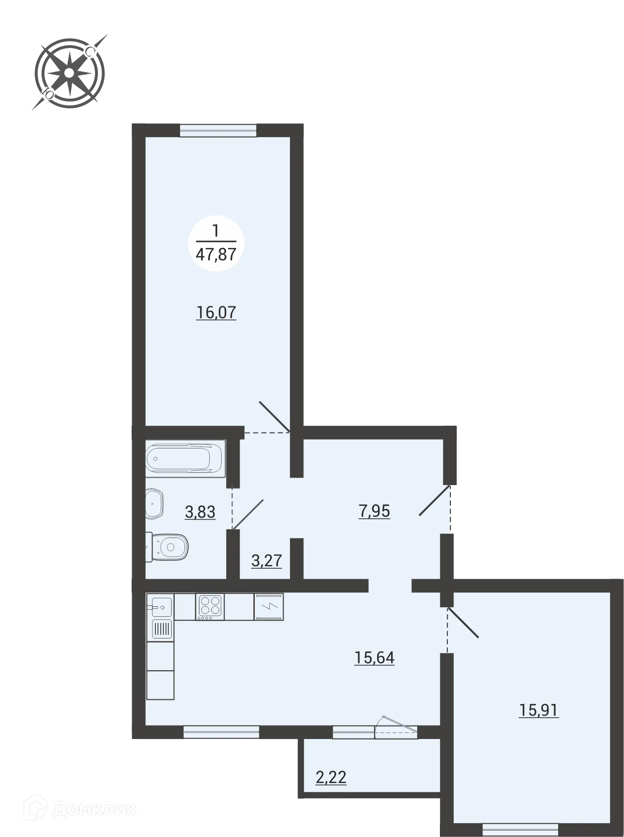 Фото квартиры в ЖК Атмосфера