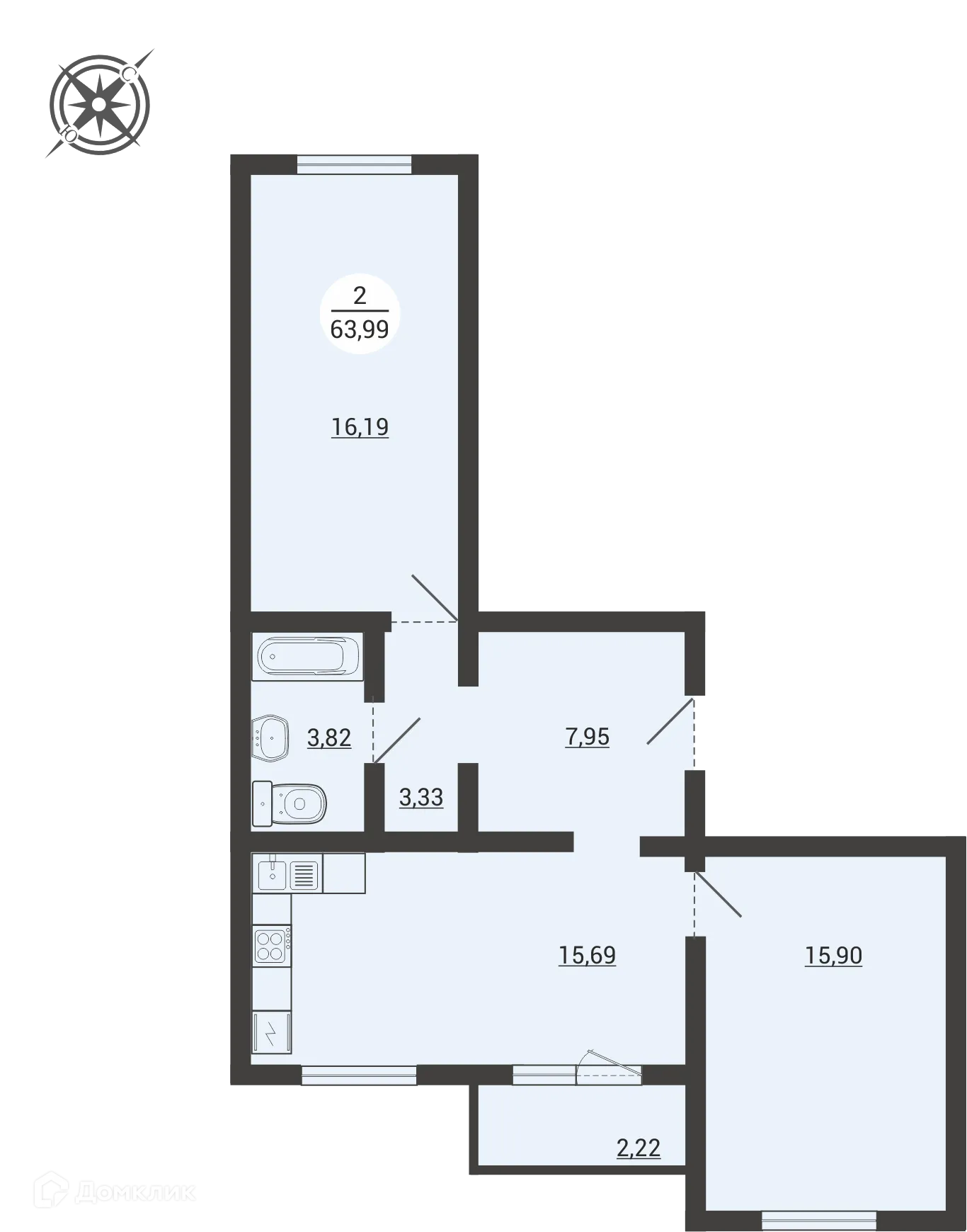Фото квартиры в ЖК Атмосфера