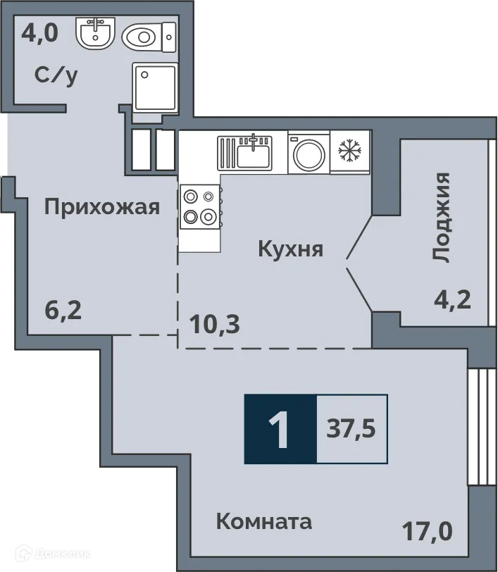 Фото квартиры в ЖК Счастье