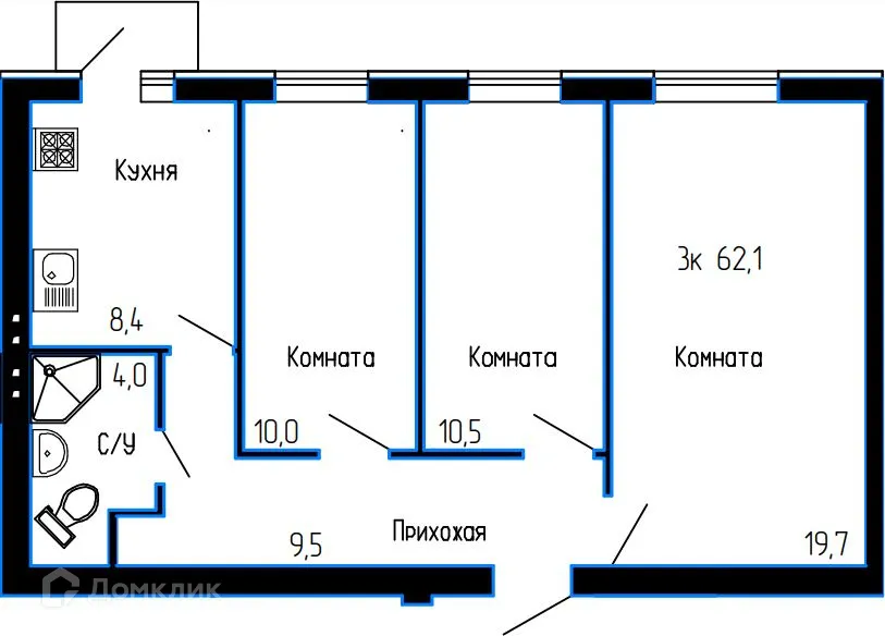 Фото квартиры в ЖК Арбинка