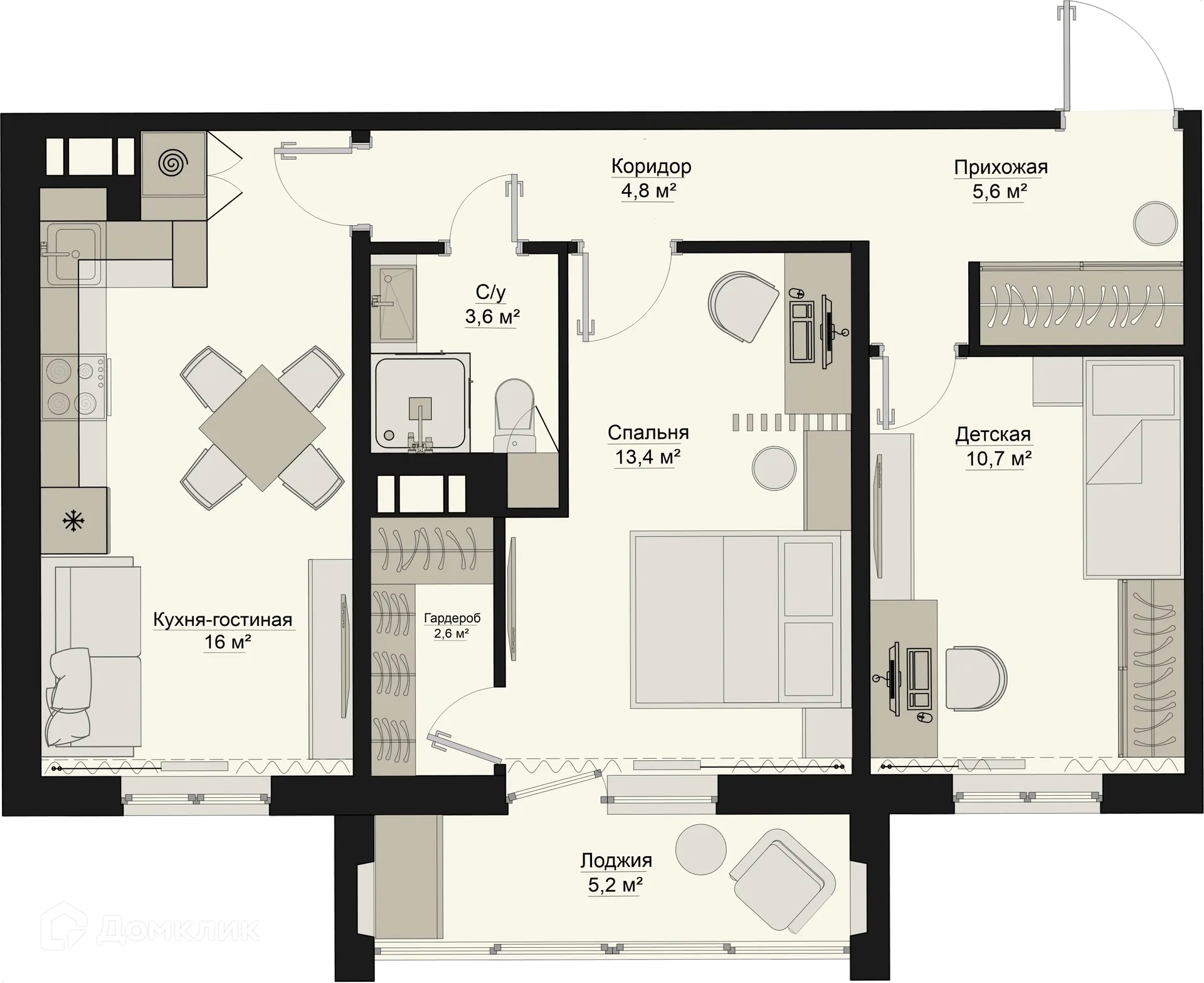 Фото квартиры в ЖК Квартал Ботаники 03