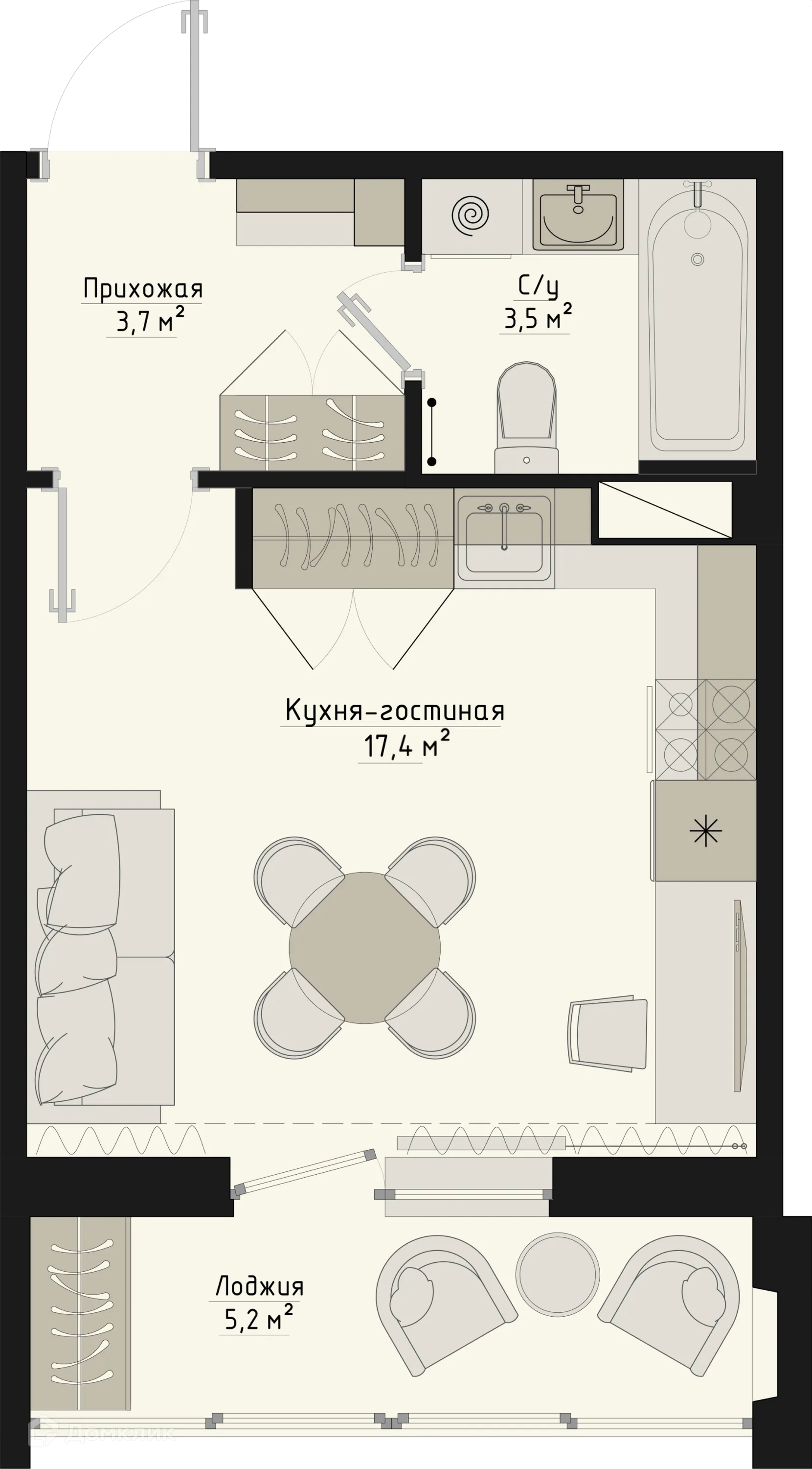 Фото квартиры в ЖК Квартал Ботаники 04