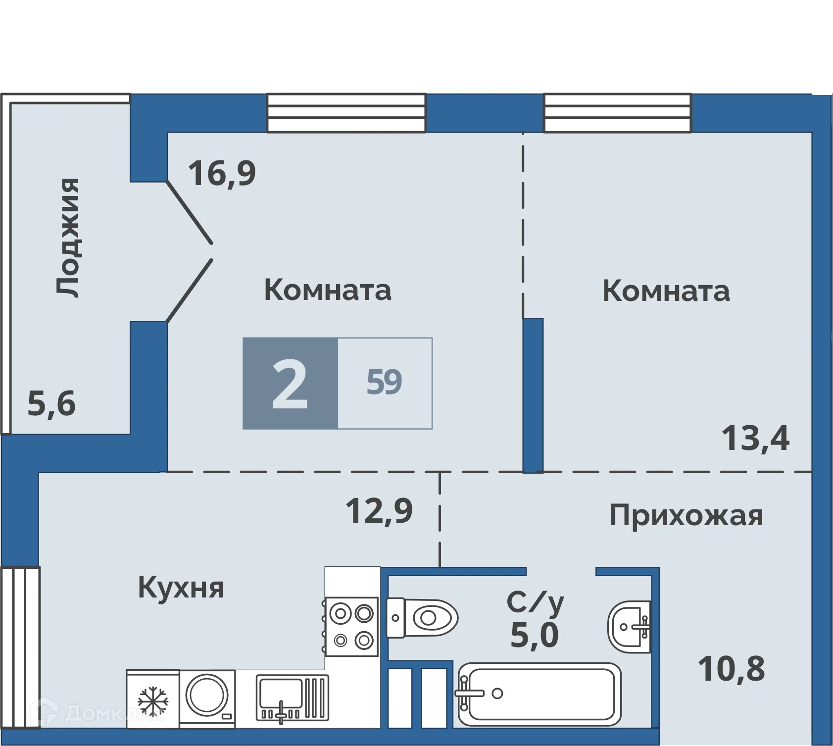 Фото квартиры в ЖК Центральный