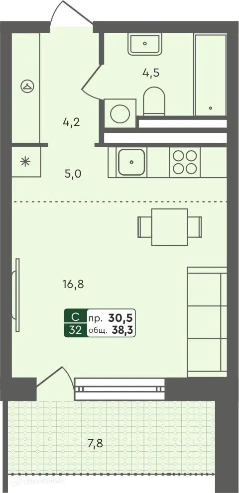 Фото квартиры в ЖК Маяк-мультиформатный жилой комплекс