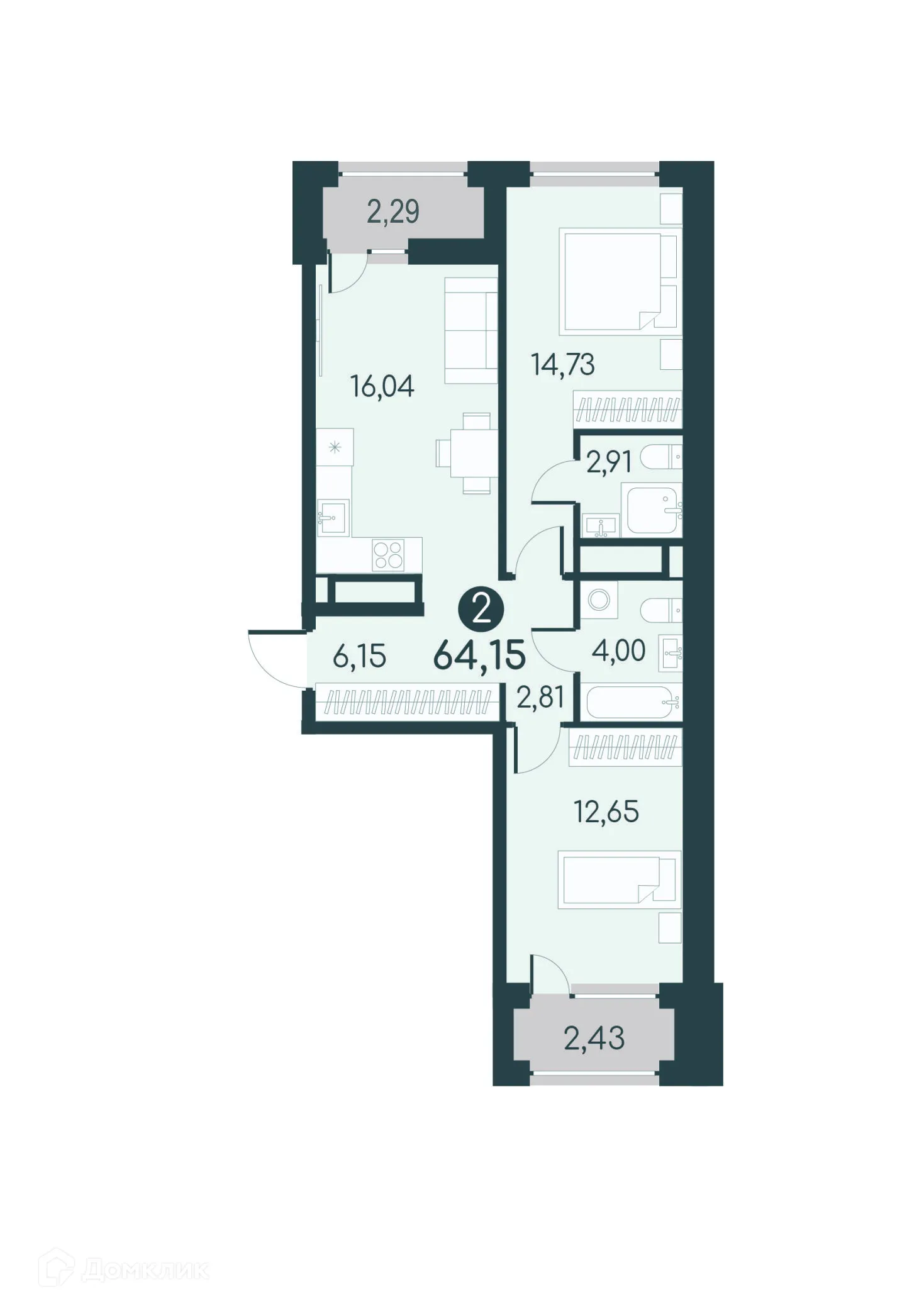 Фото квартиры в ЖК Малиновые высоты